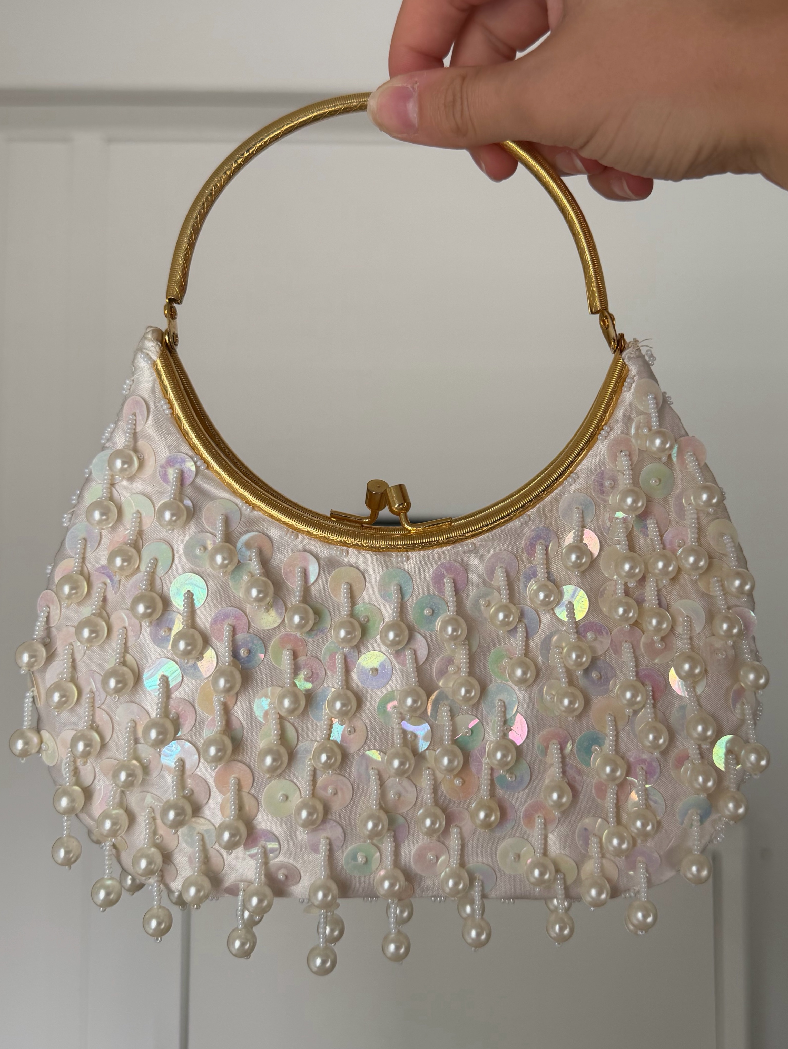 Vintage Pearl Snap Handbag