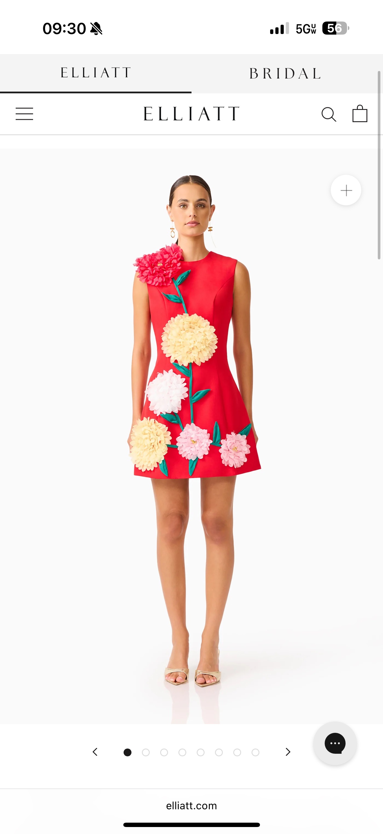 Elliatt Buttercup Embroidered Minidress