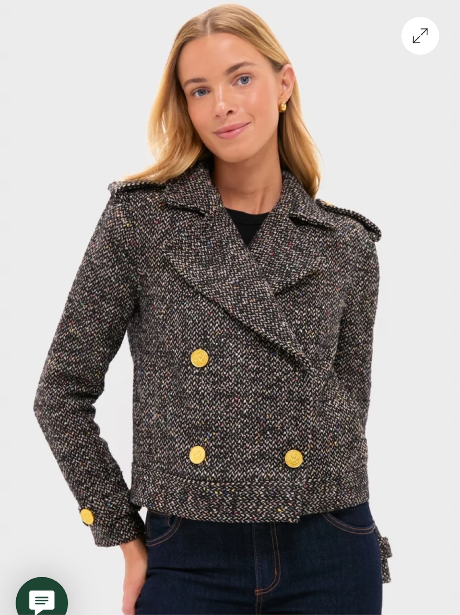 L'Agence Tweed Cropped Jacket by L'Agence | Pickle