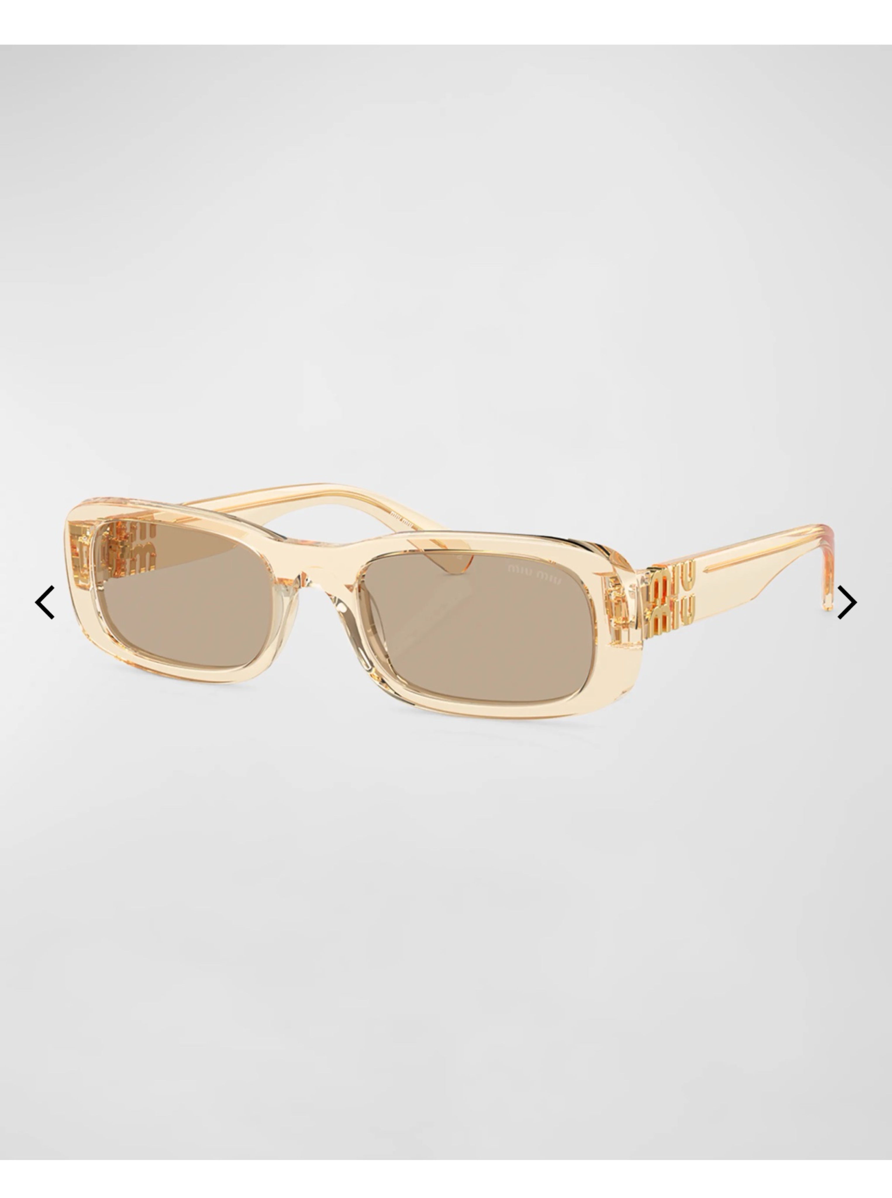 Miu Miu Clear Acetate Sunglasses