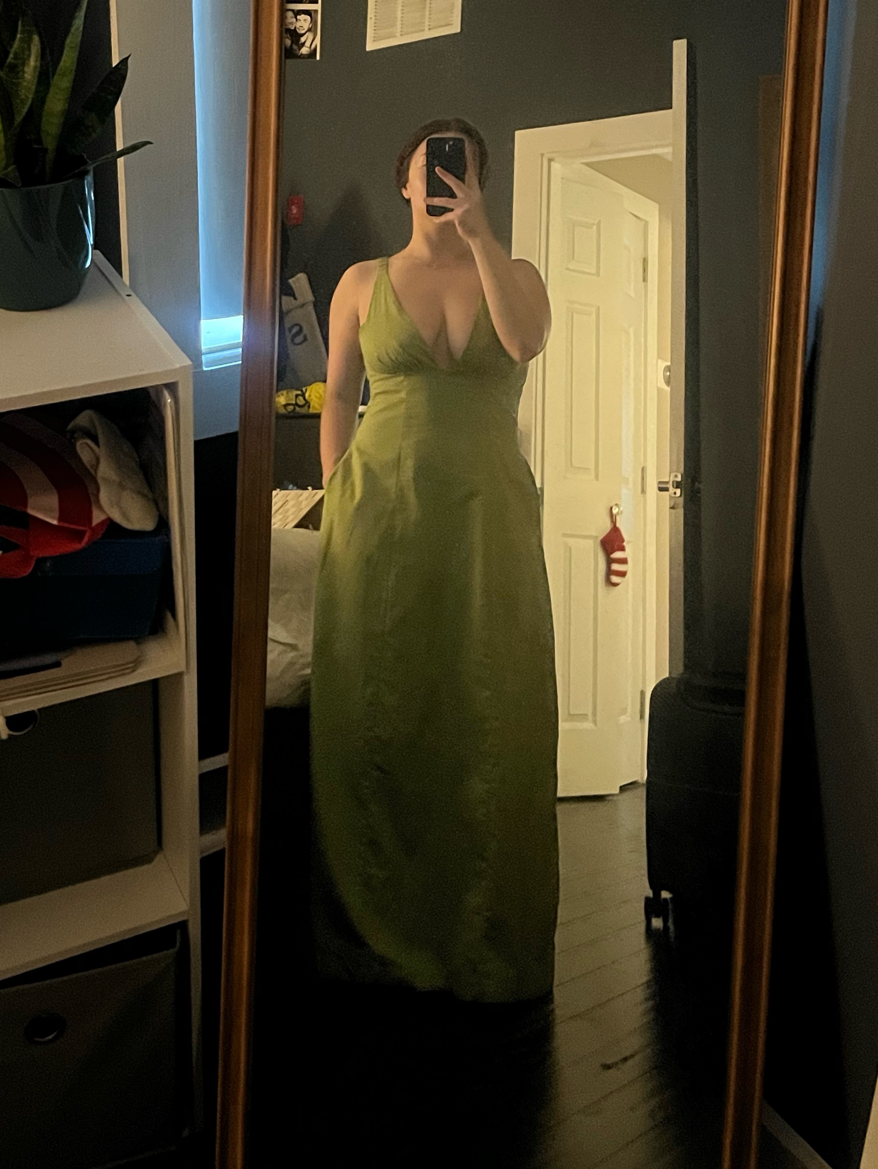 lisa says gah green dress Grace Dress