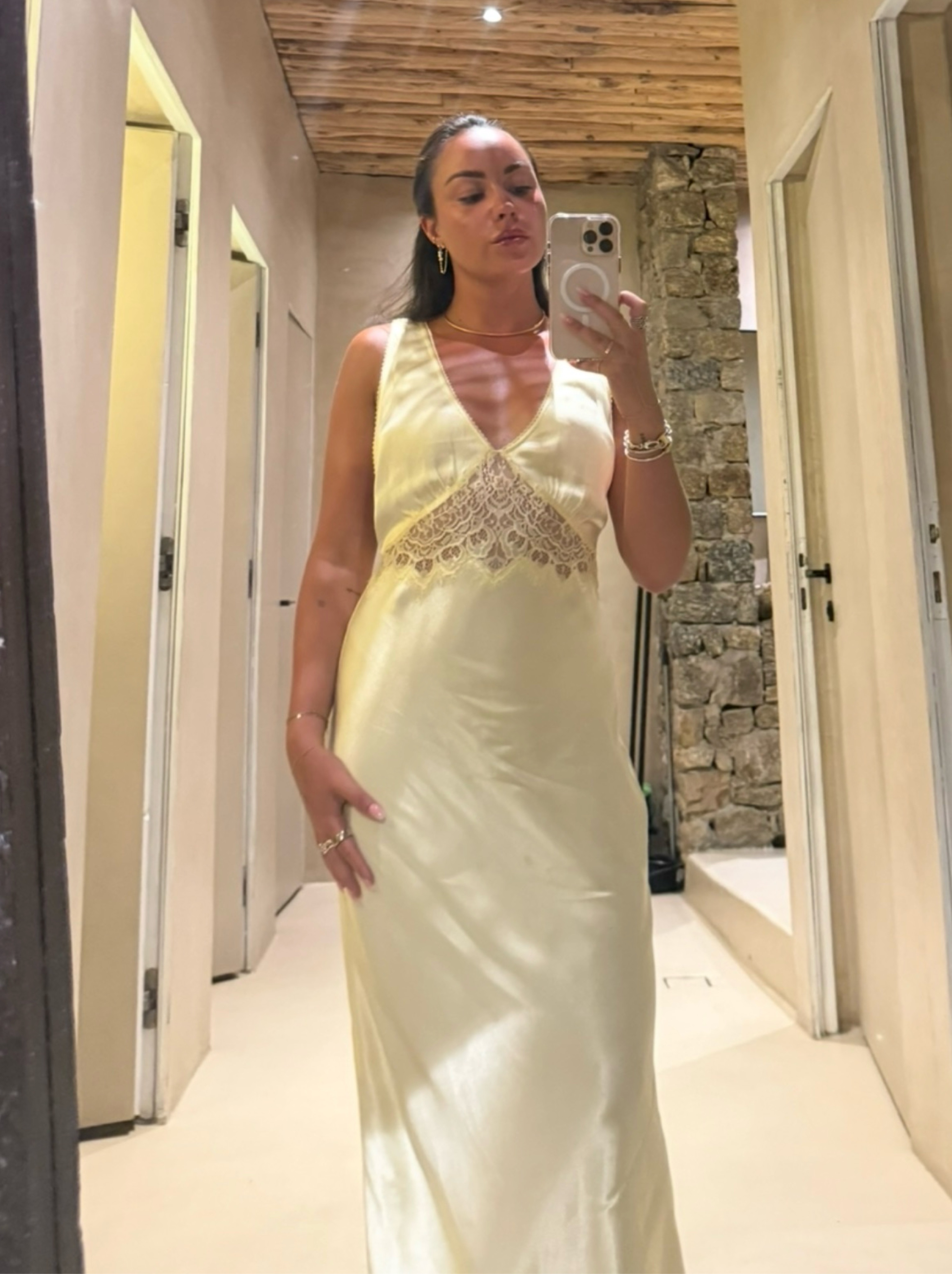 yellow lace open back dress Backless Yellow Lace Prom Dresses, Open Back Yellow Lace Formal Evenin jbydress