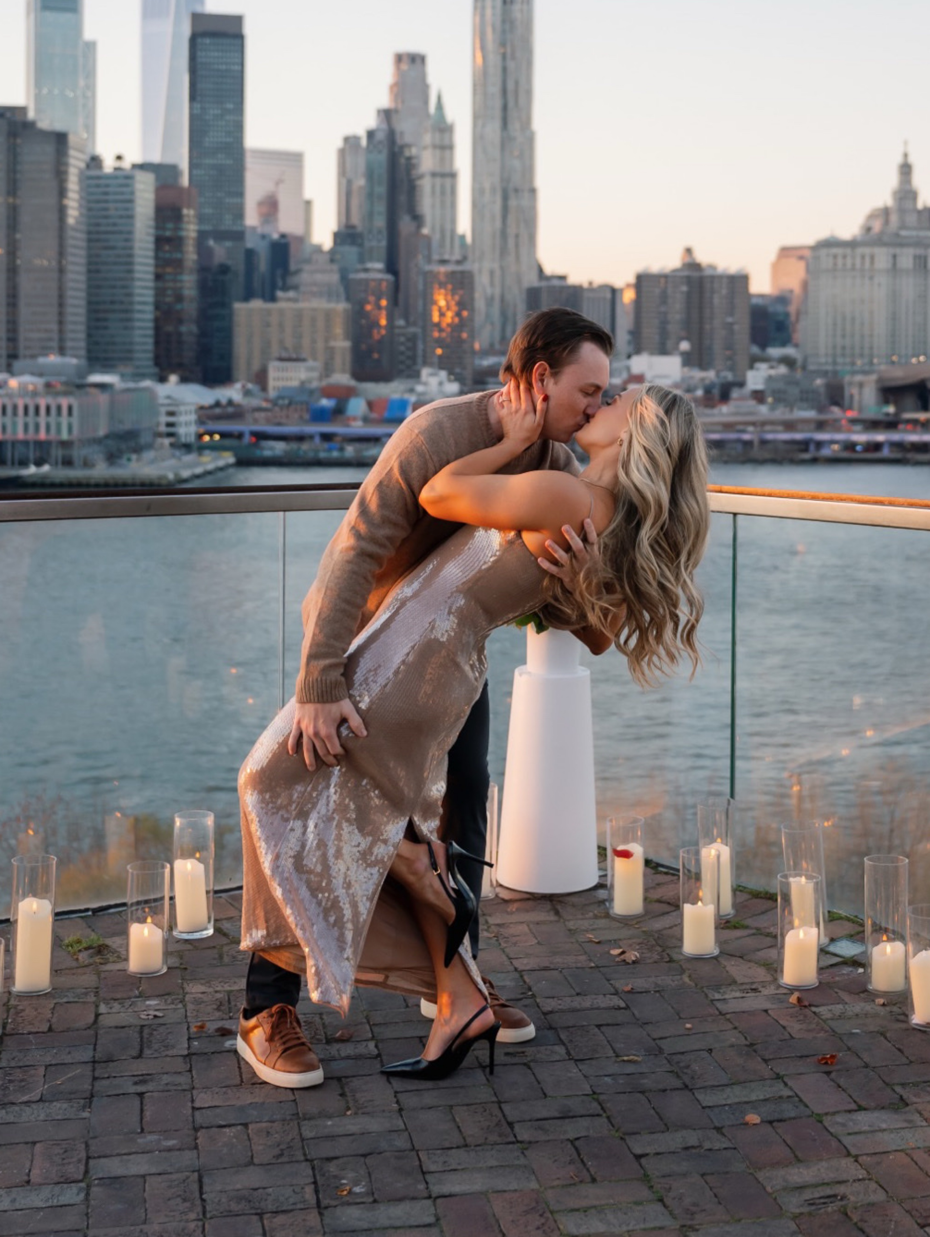 Abercrombie Nude Sequins Dress