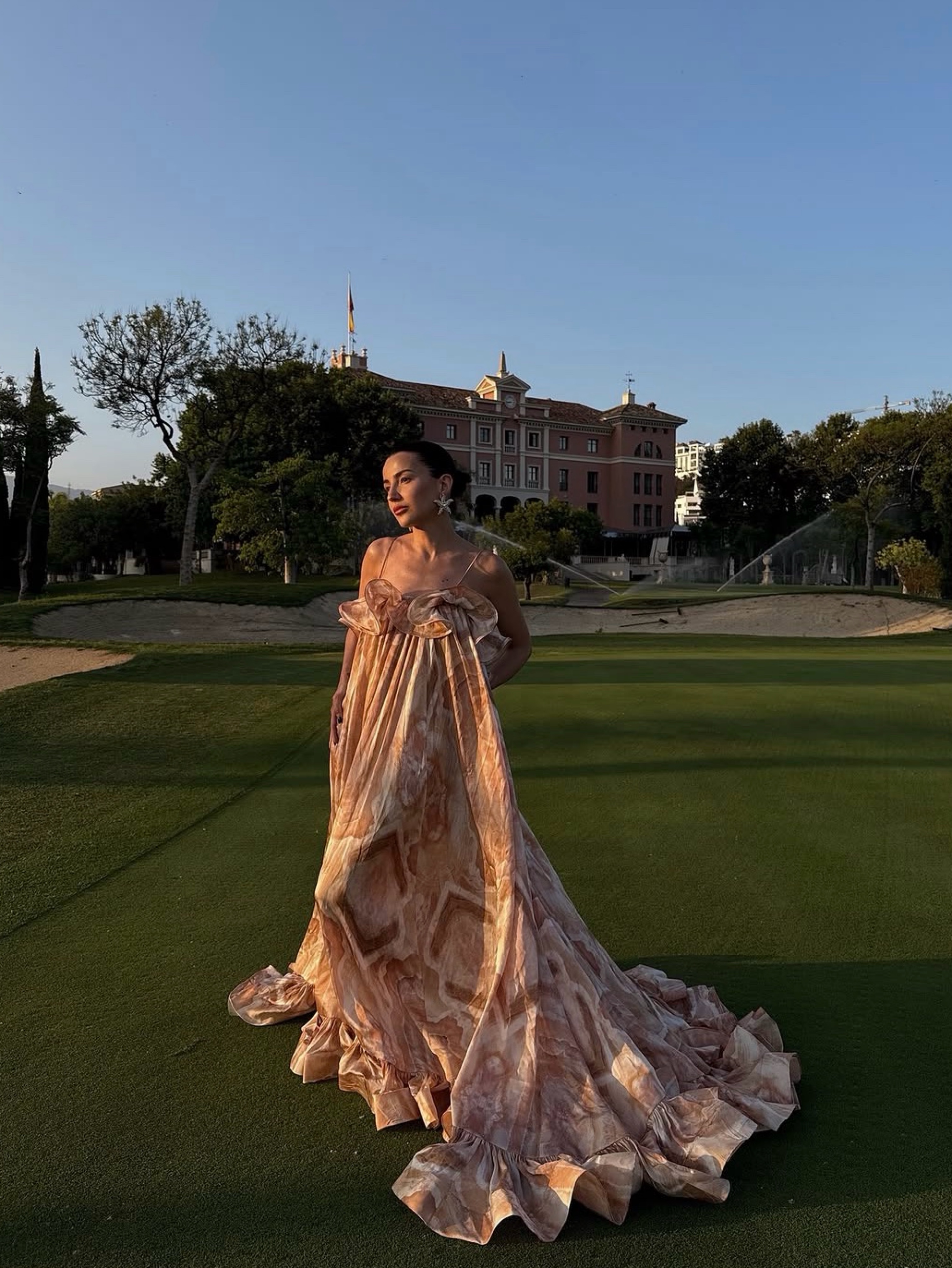 zimmermann illuminate flounce gown