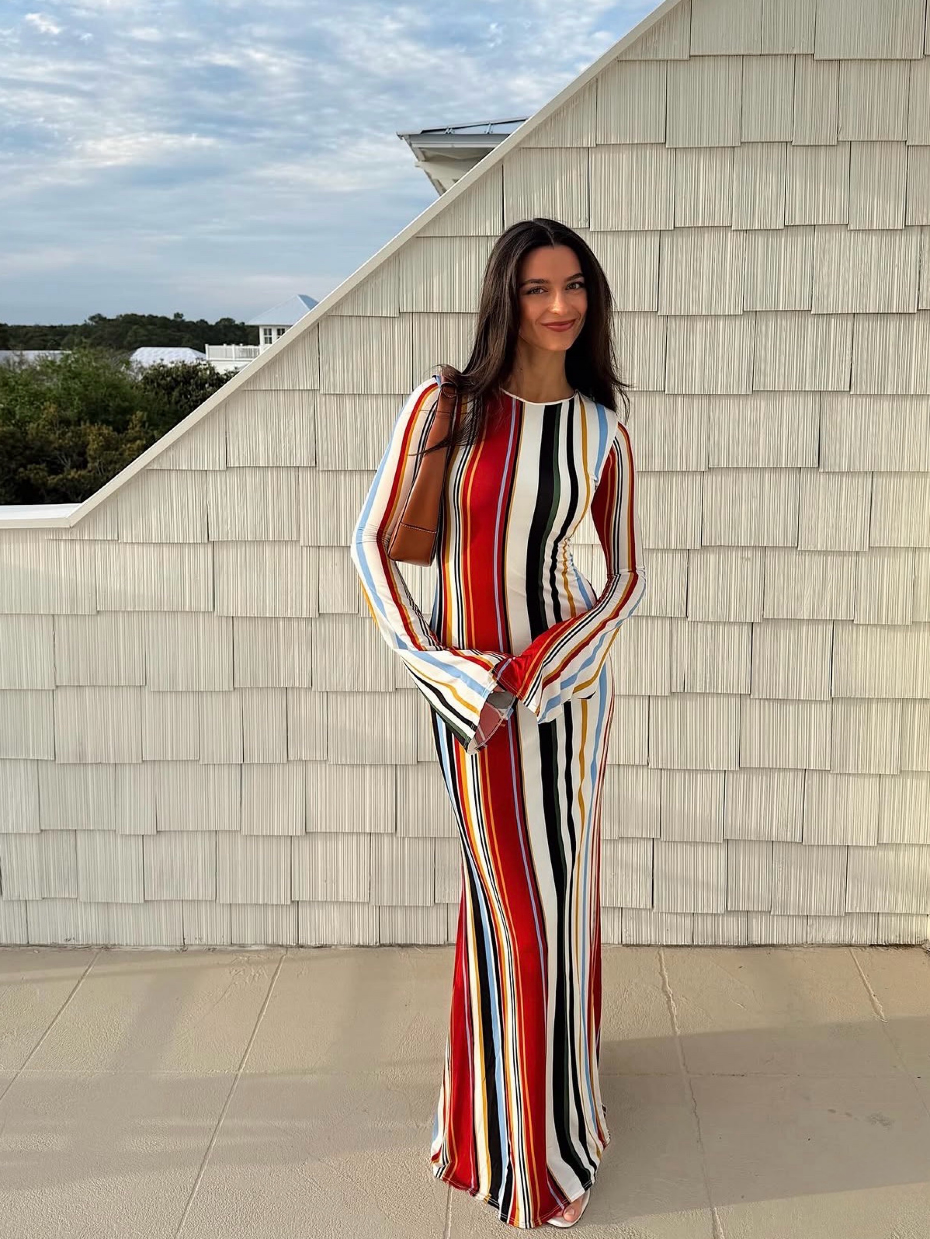 cala de la cruz amay striped maxi