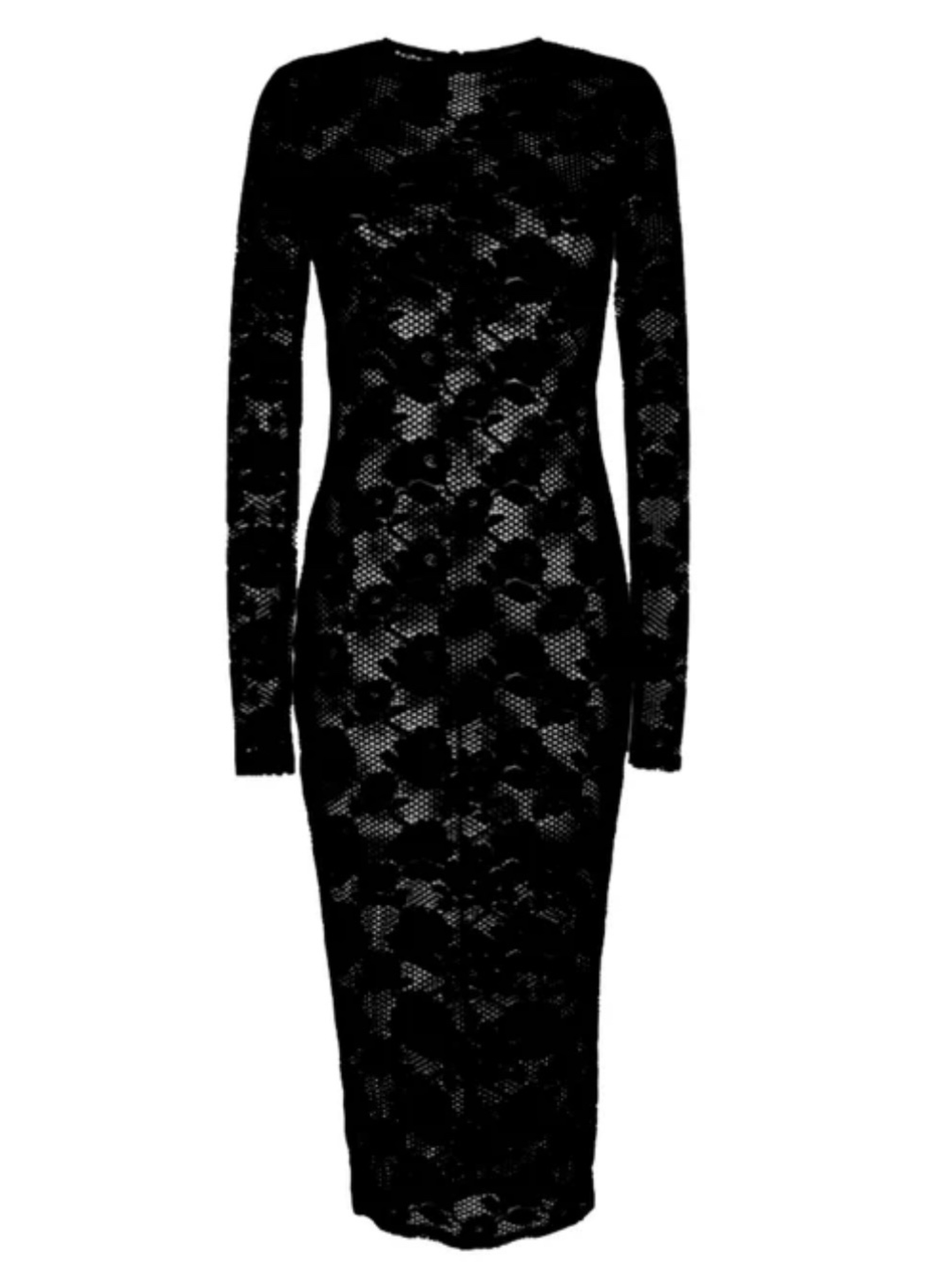 Le Stretch Lace Long Sleeve Dress