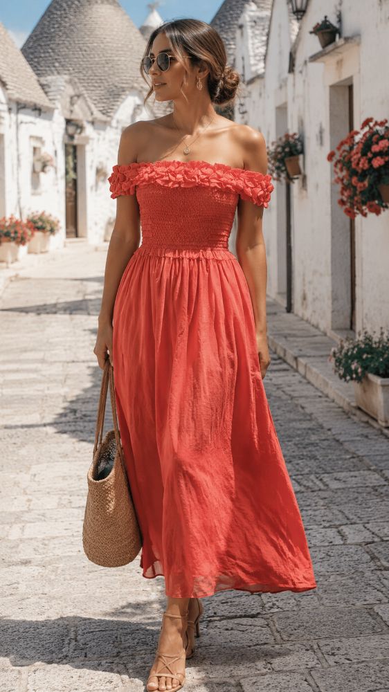 Sea- Frida Midi Dress- Wedding guest/vacation/