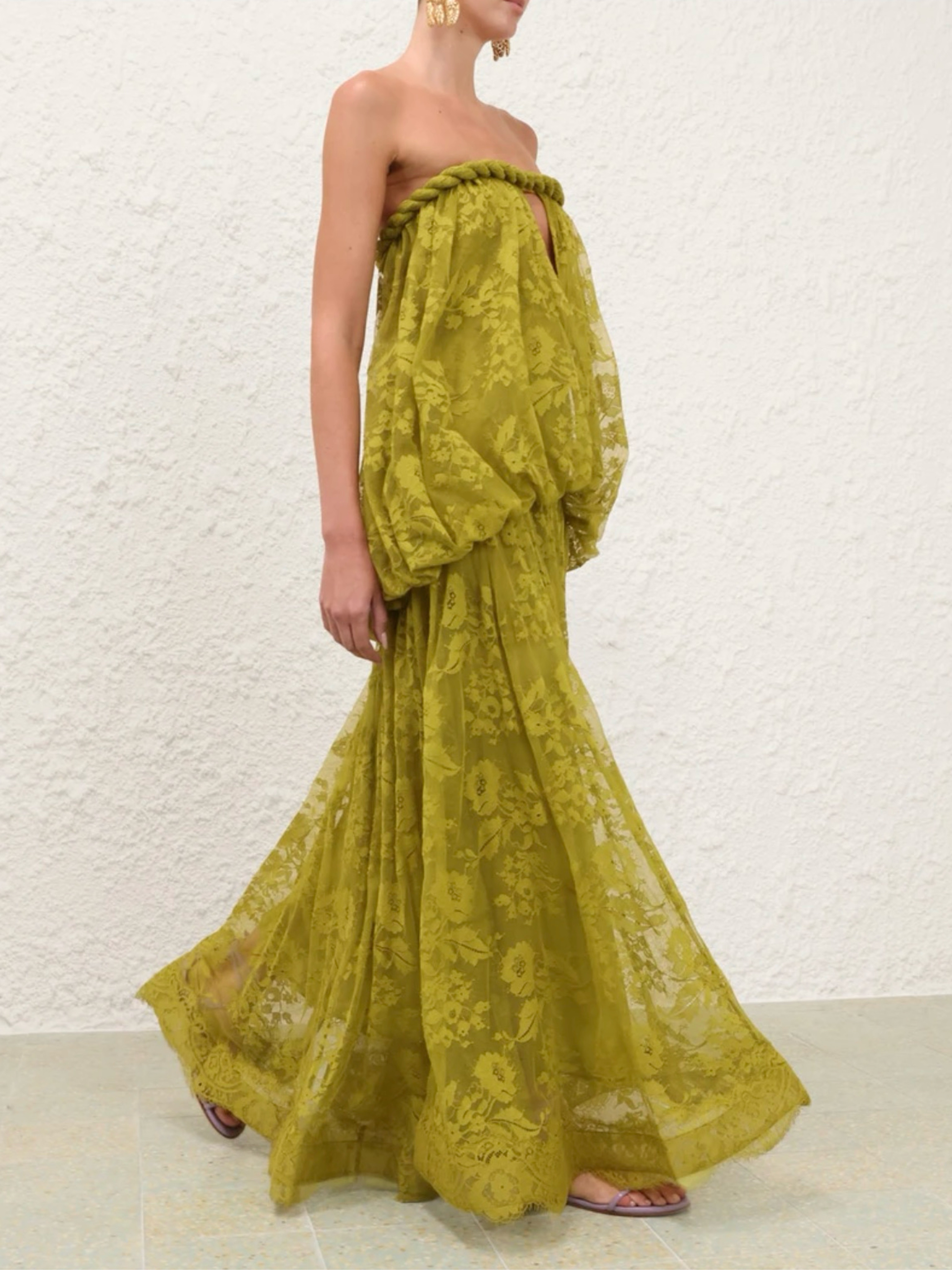 zimmermann yellow lace dress Zimmermann