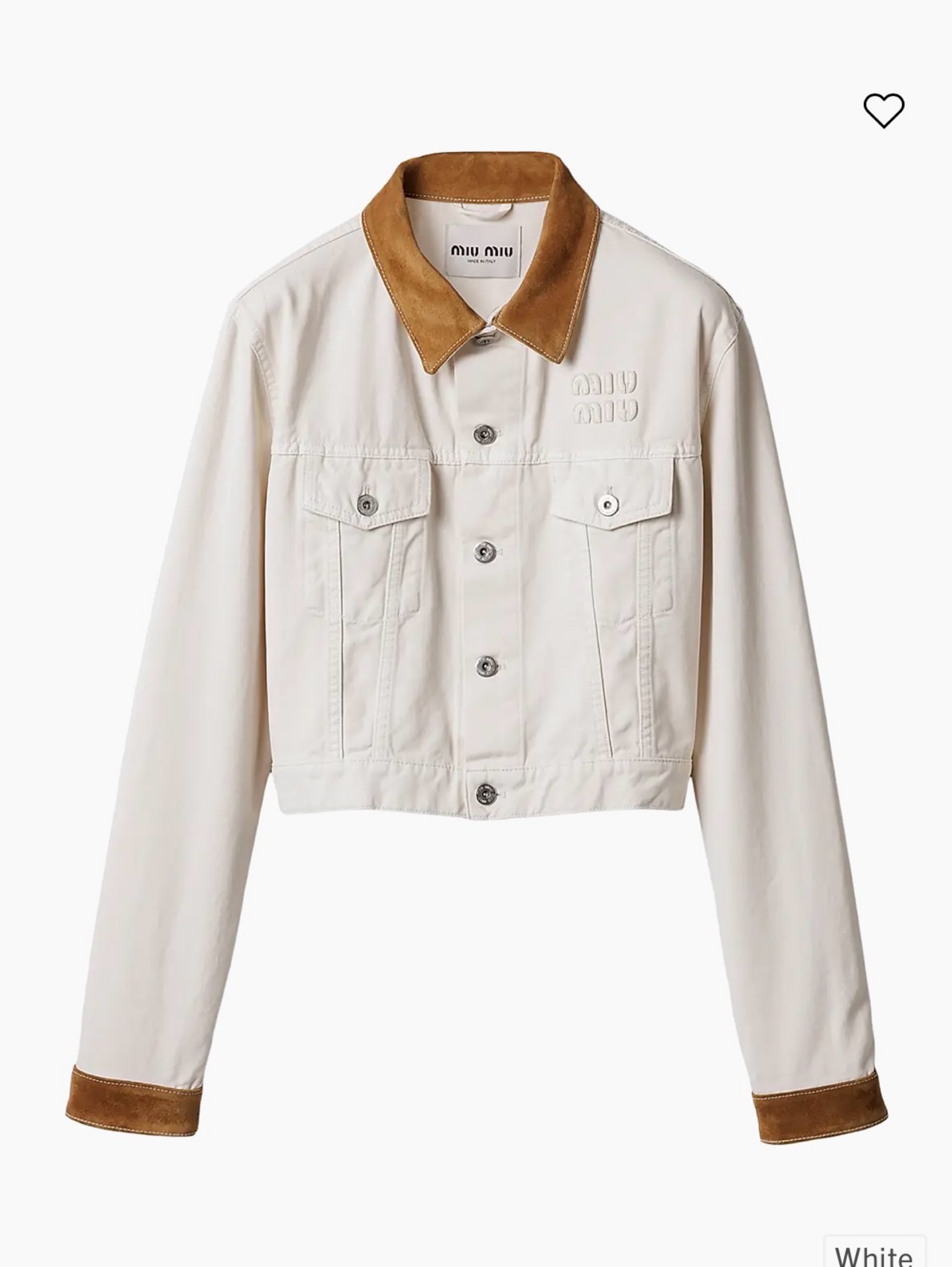 Miu Miu Denim and Leather Blouson Jacket and Shorts
