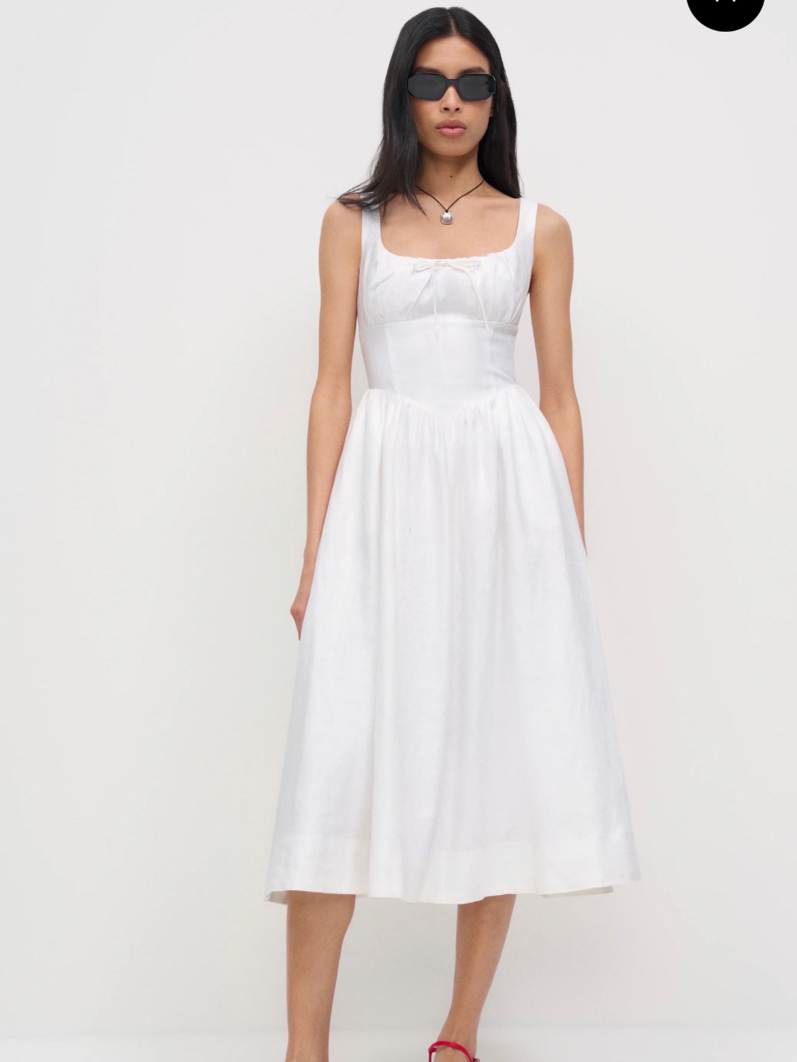 Reformation Balia Linen Dress