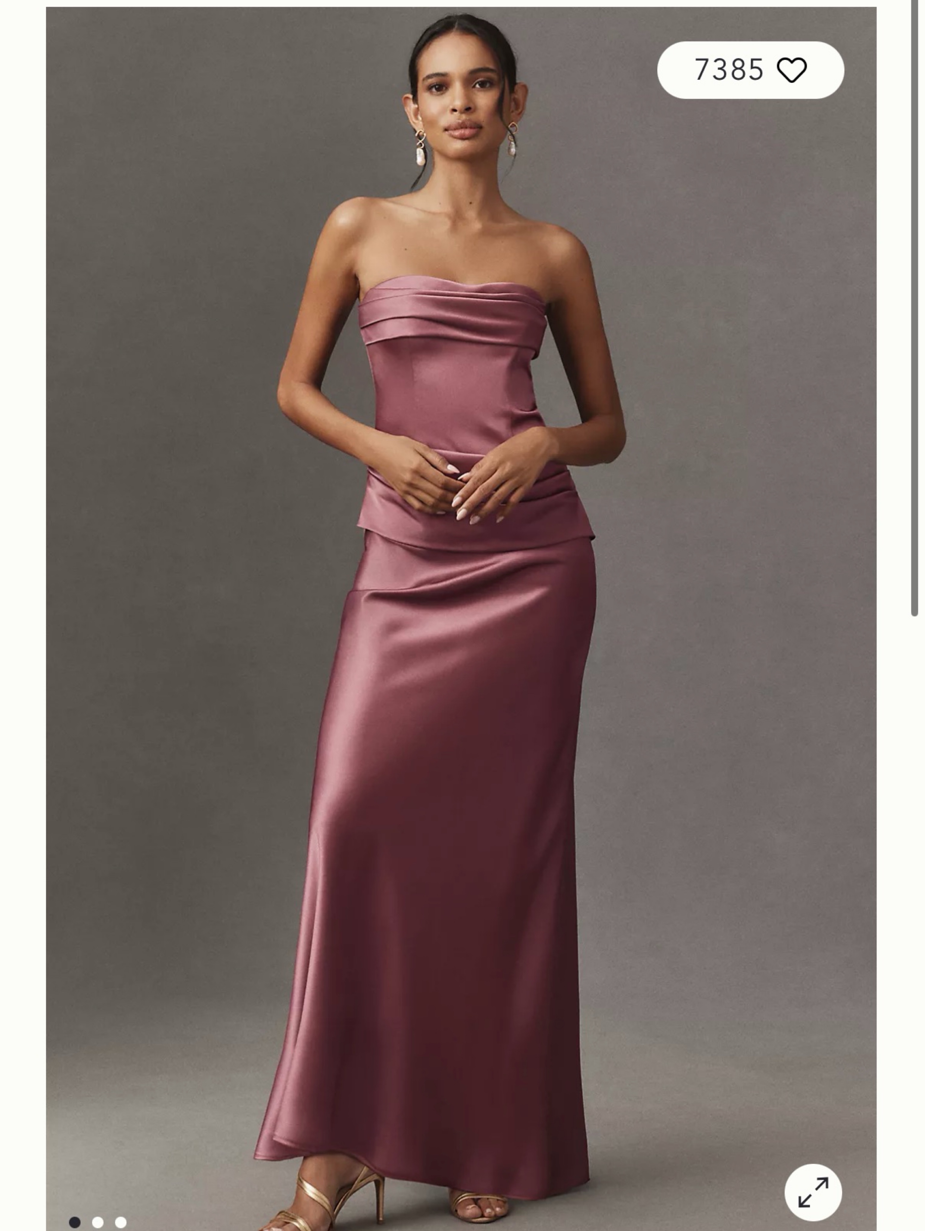 Mare Mare Isabella Strapless Ruched Corset Dress