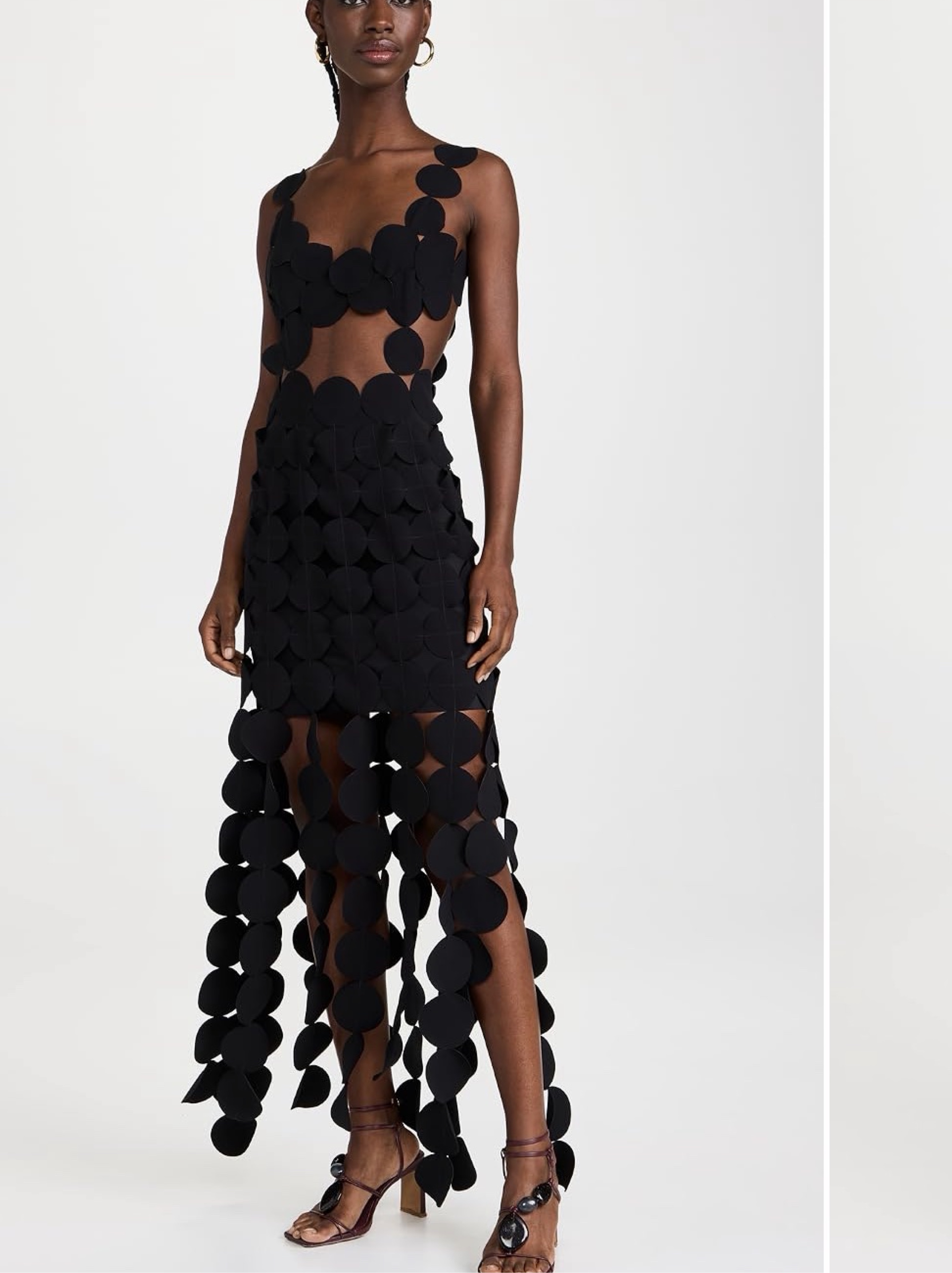 awake mode black dress Dress With Panels Black | Luxury Womenswear