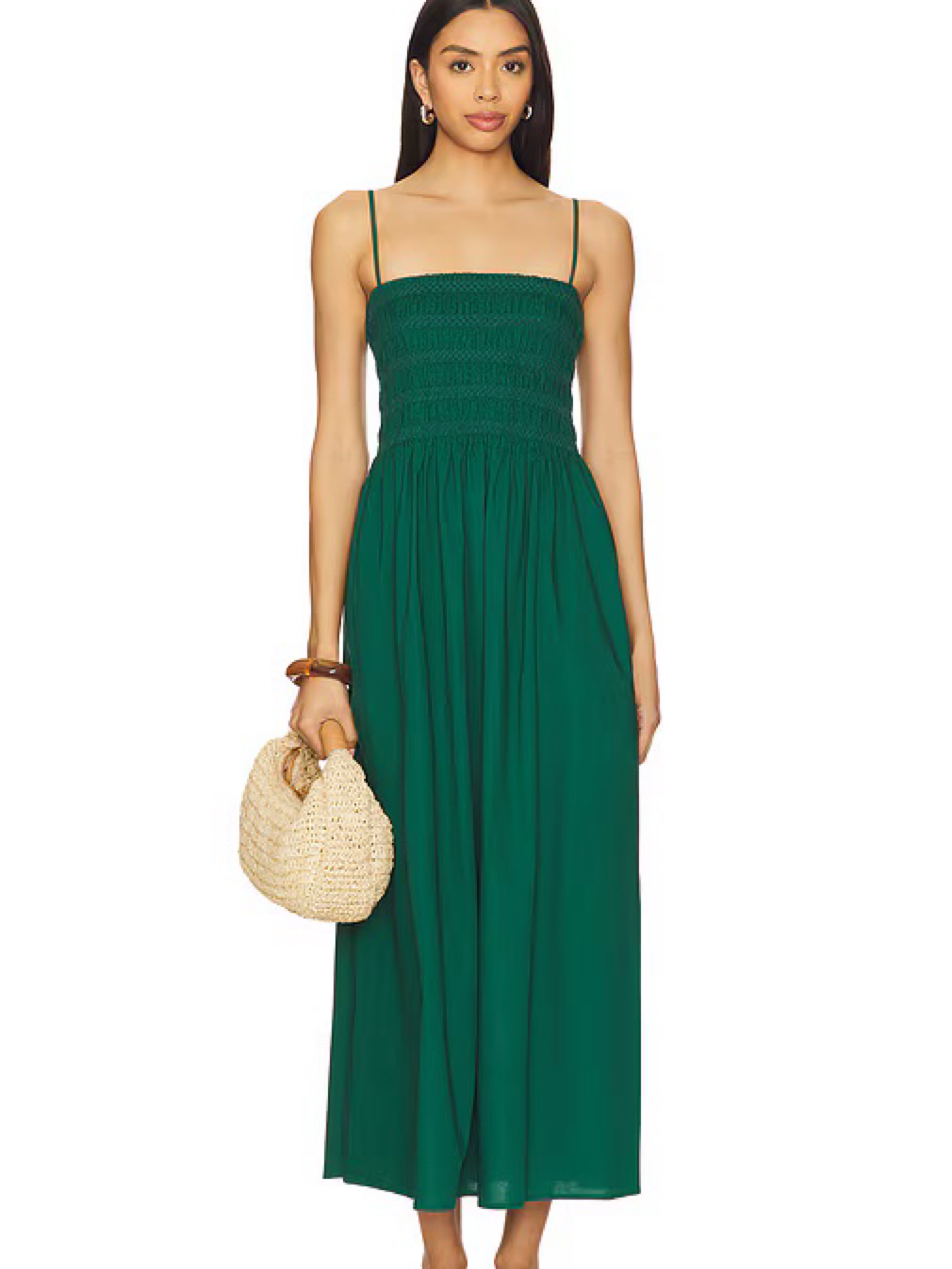 PISTOLA Green Cotton Dress