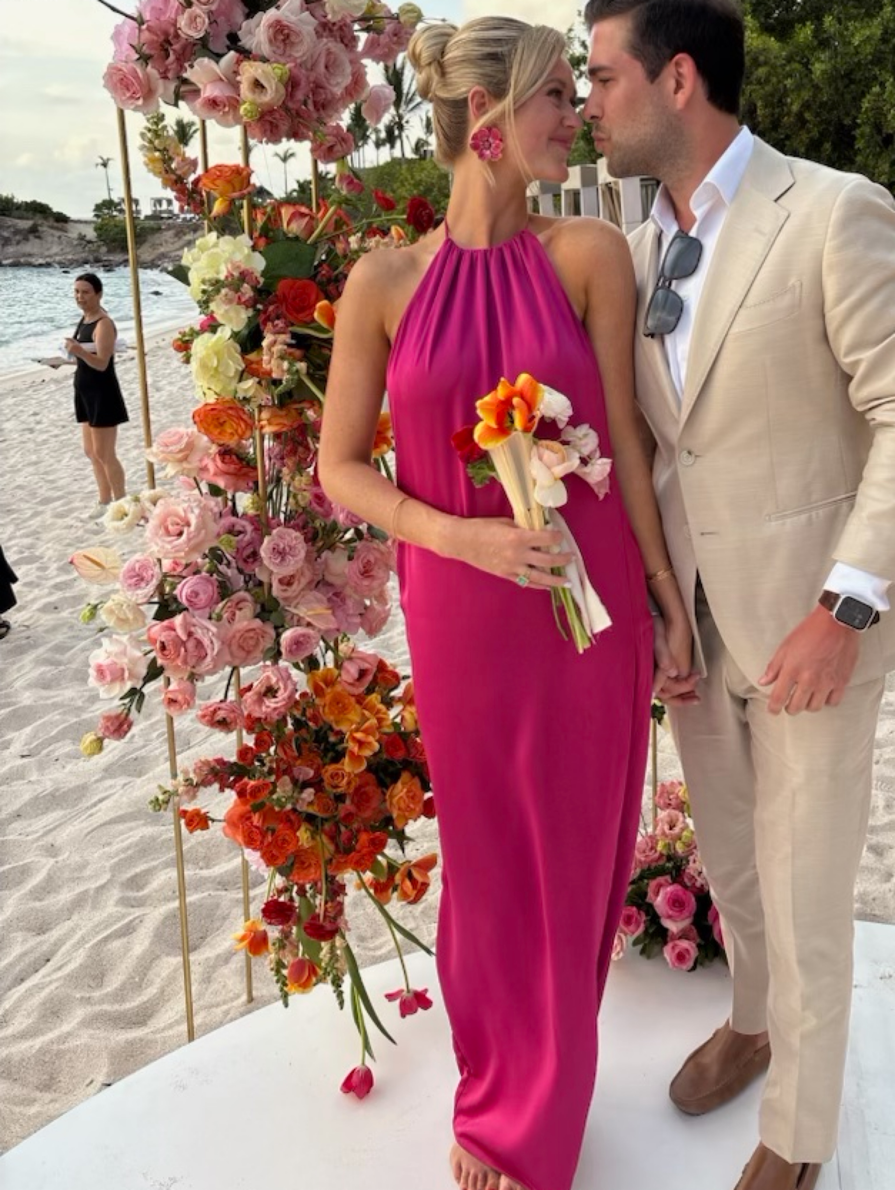 Katie May Pink Halter Gown