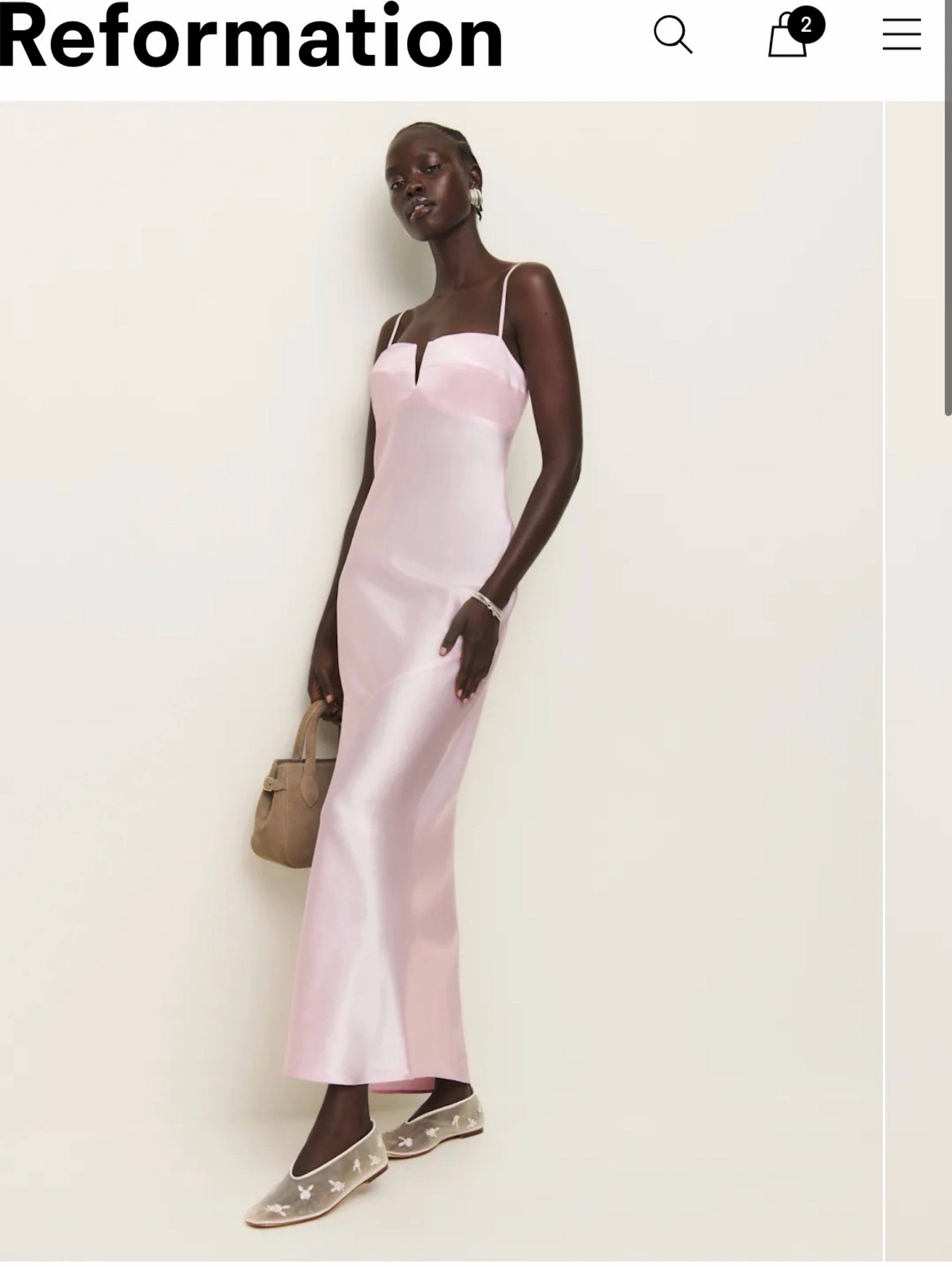 Reformation Silk Dress
