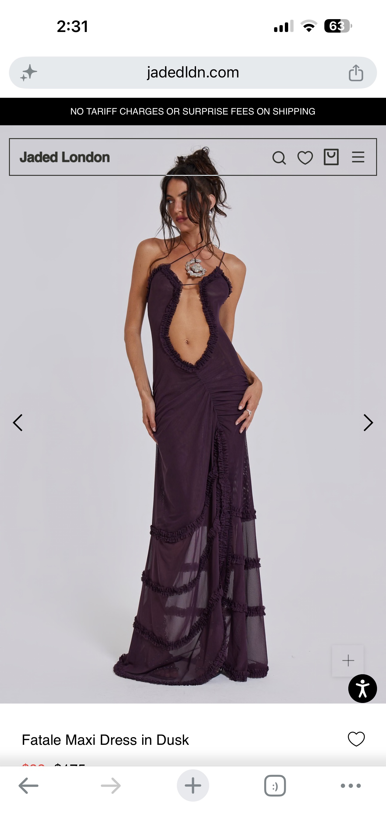 fatale maxi dress in dusk Shop Fatale Maxi Dress in Dusk | Jaded London