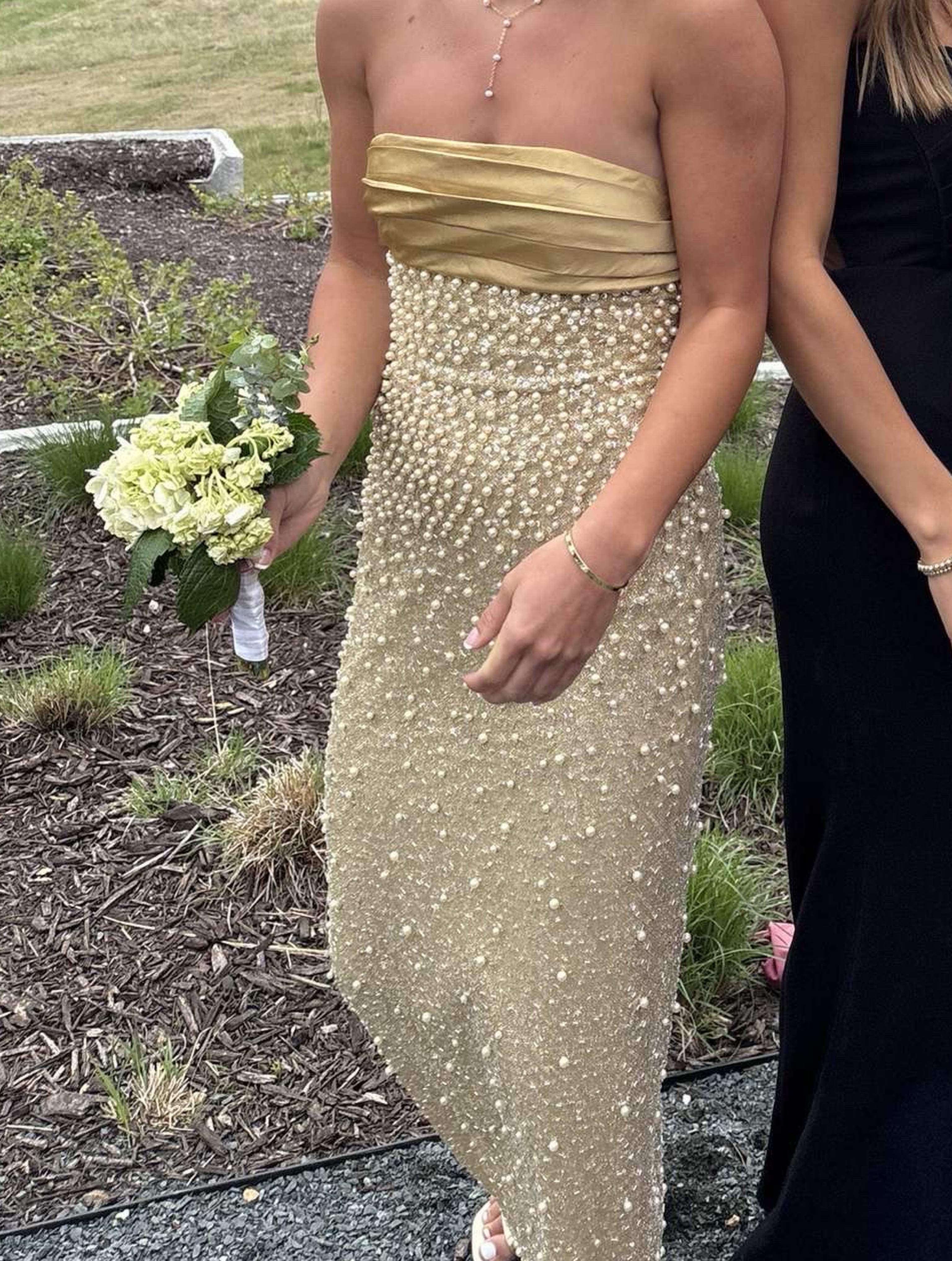 Gold Miss Circle New York Maxi Dress by Miss Circle New York - Pickle Gold Miss Circle New York Maxi Dress by Miss Circle New York - Pickle