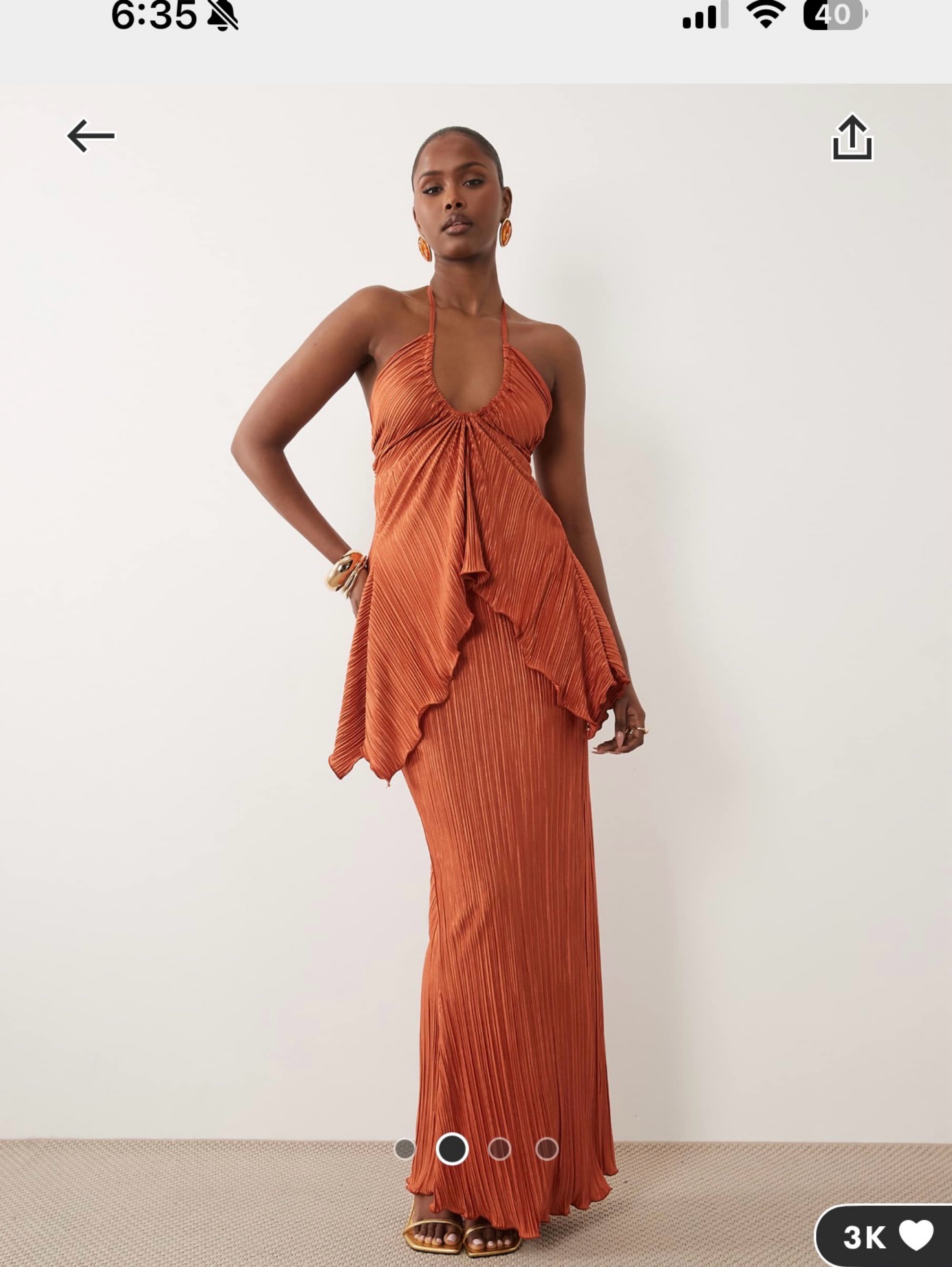 asos ruffle halter maxi dress ASOS Design - Halter Maxi Dress - Women - Polyester - 10 US