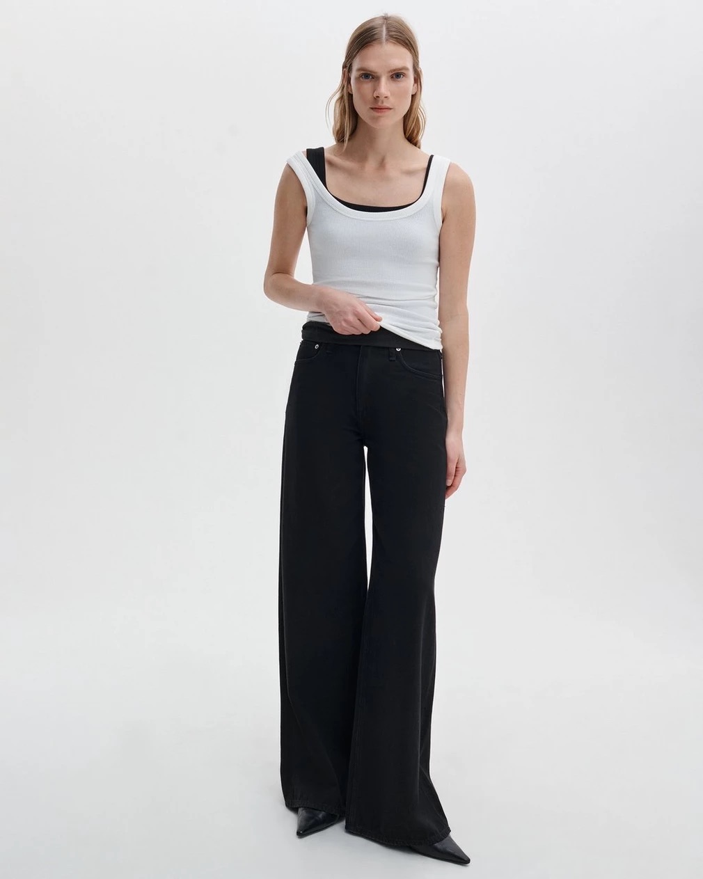 タンクトップ rag&amp;bone rag & bone The Essential Rib Scoop Neck Tank | Shopbop