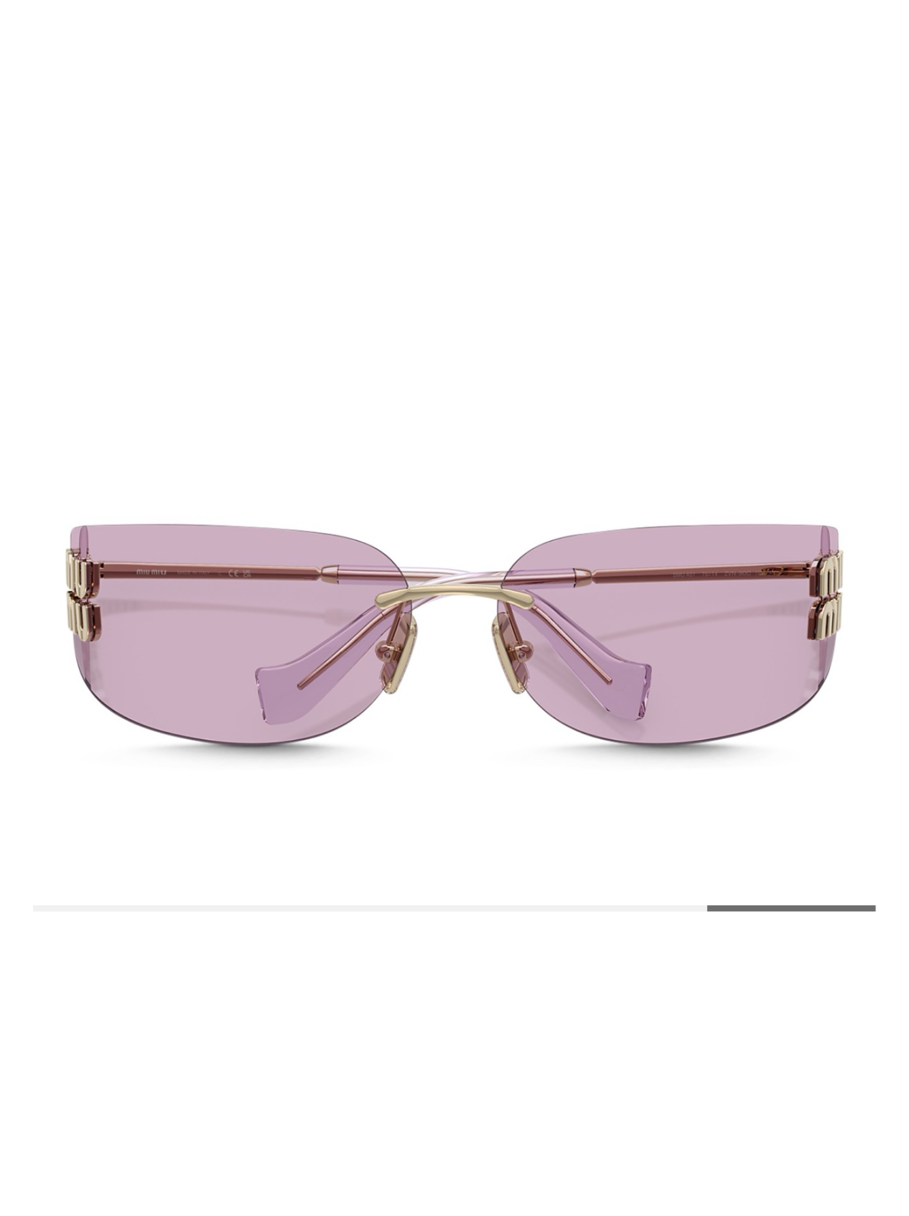 Miu Miu light purple/ pink Sunglasses by Miu Miu - Pickle