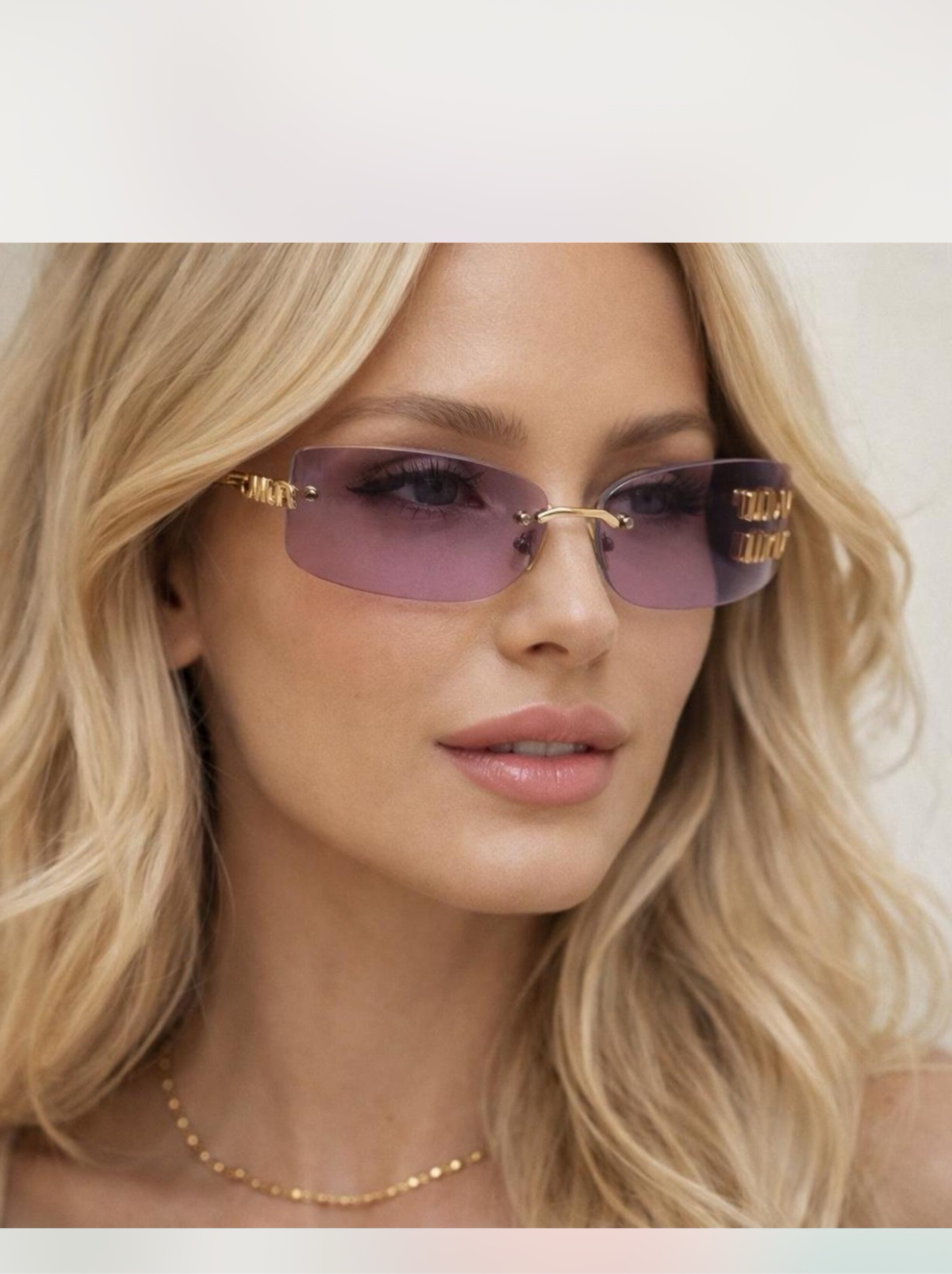 Miu Miu light purple/ pink Sunglasses by Miu Miu - Pickle