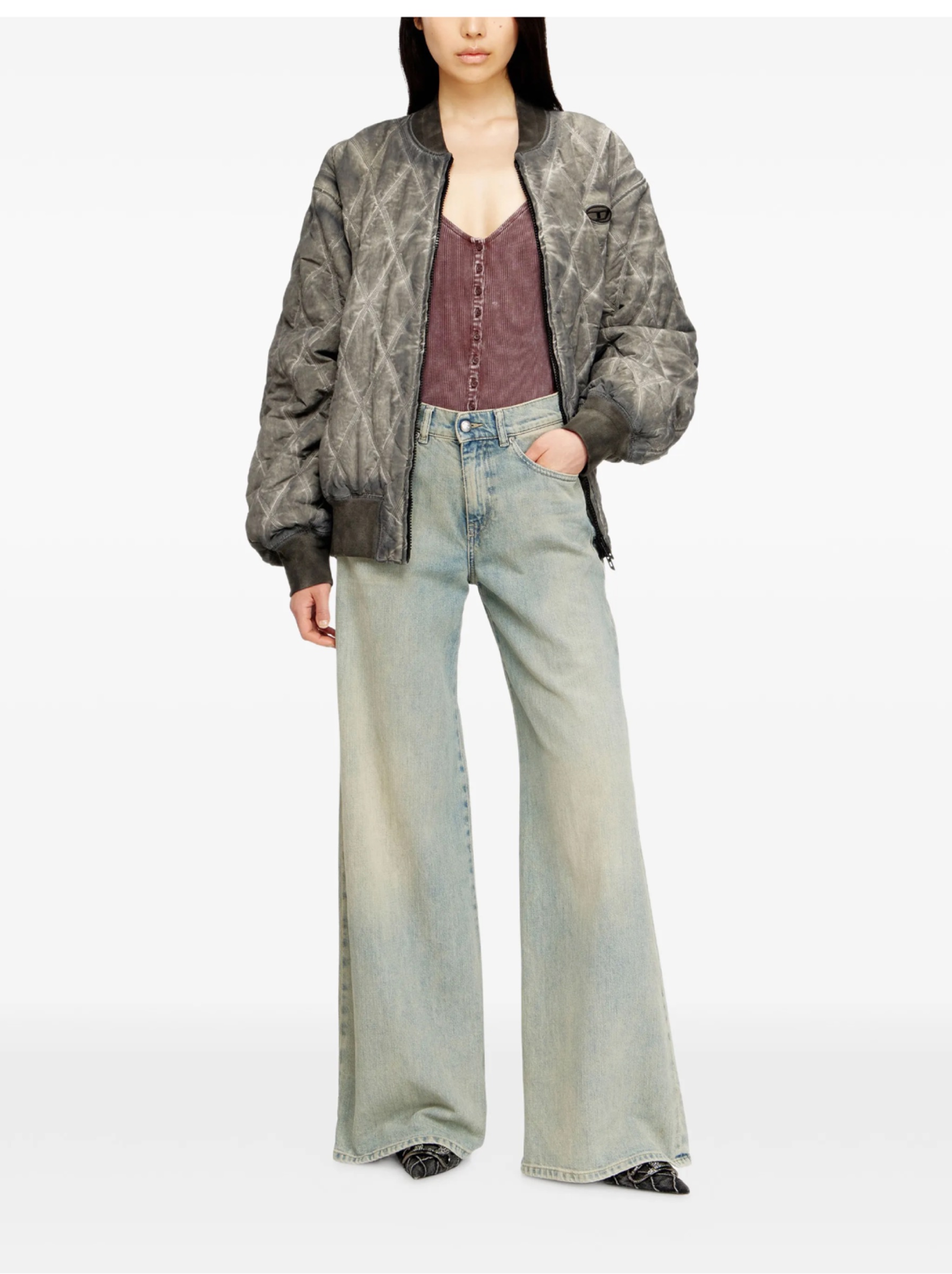 キ*ラ様 DIESEL D-Akemi w26l28 Diesel D-Akemi wide-leg jeans size 27 by Diesel | Pickle