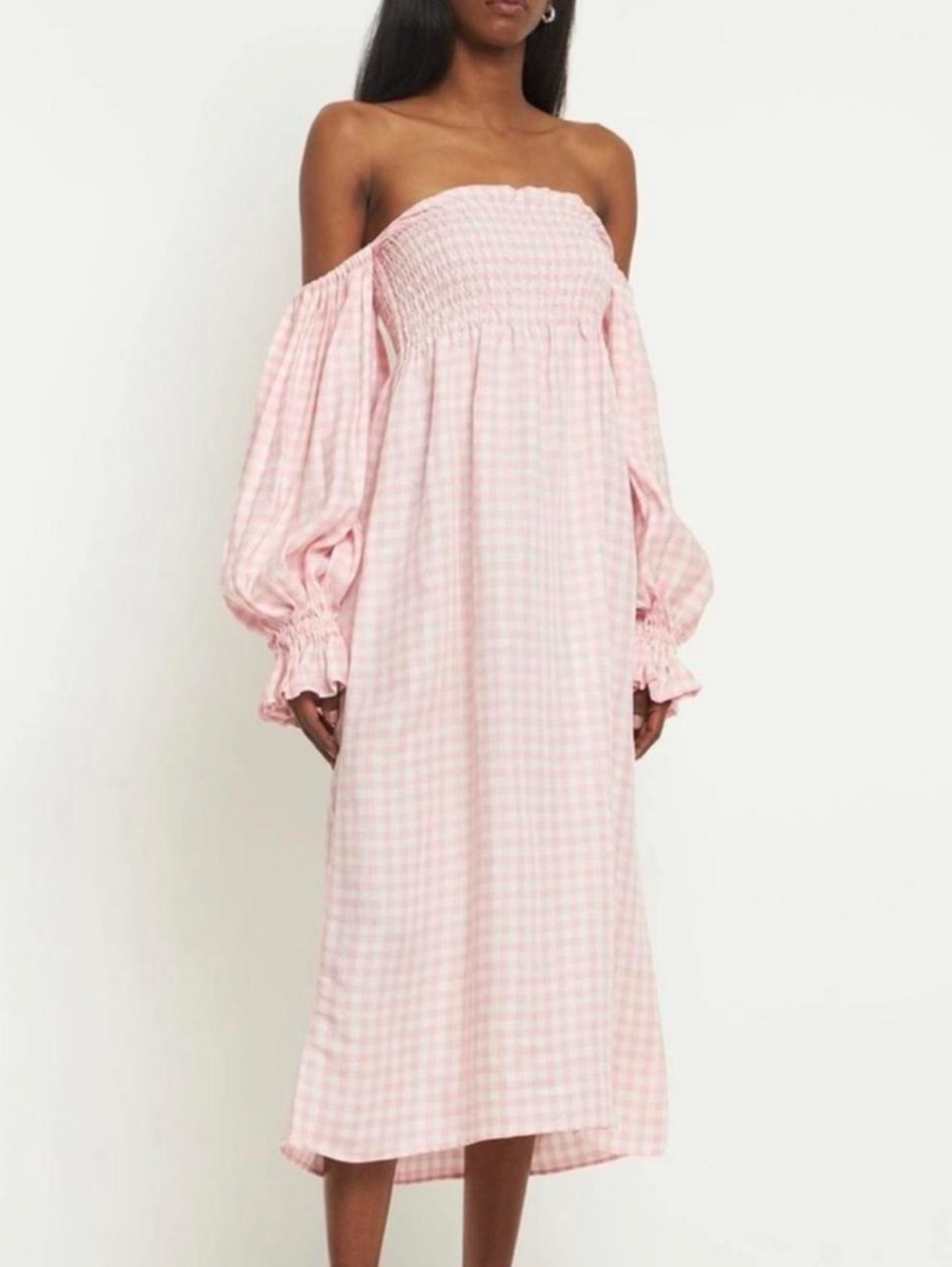 daily sleeper pink gingham dress Versatile Dresses for Women