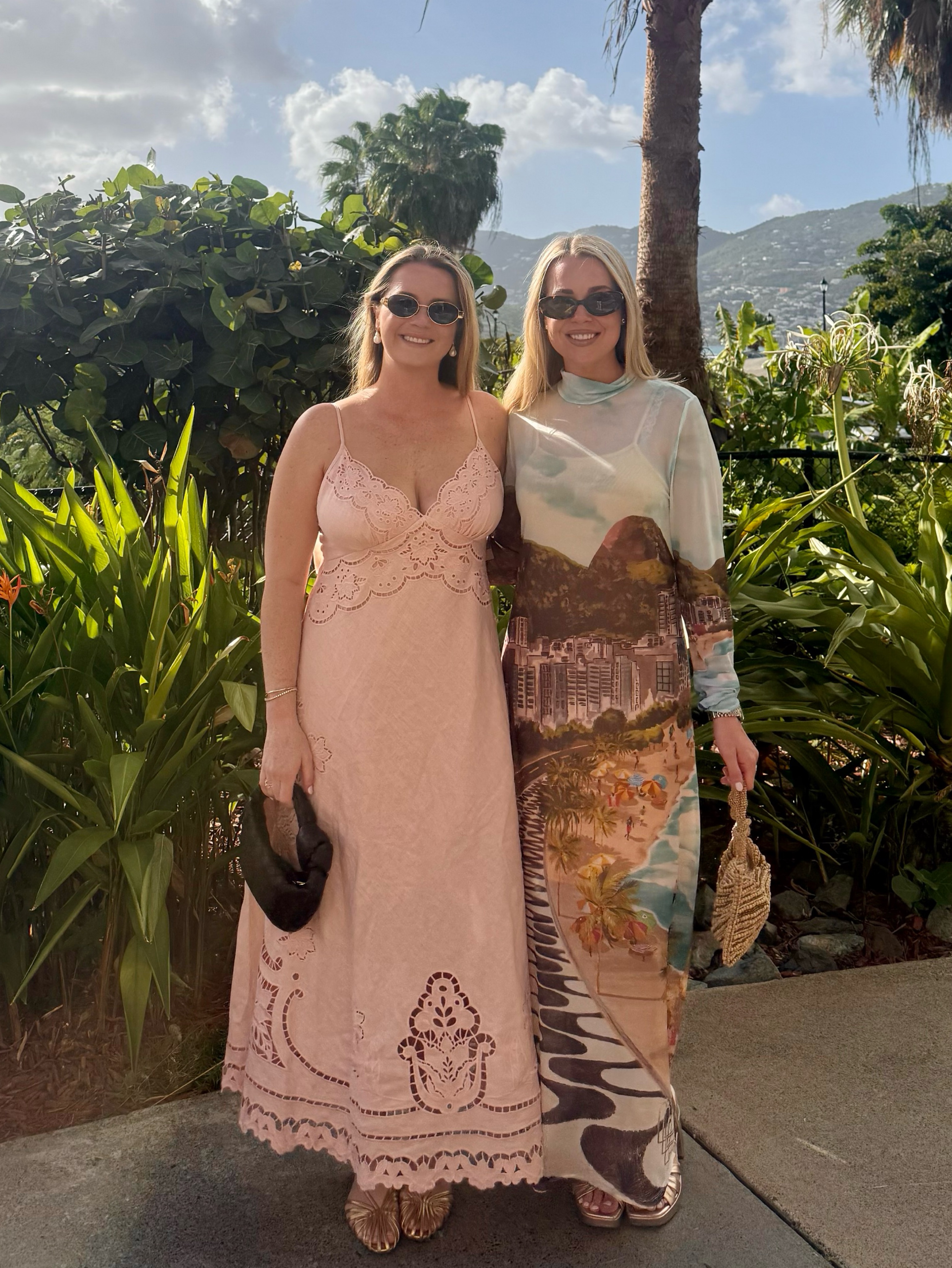 farm rio pink richelieu midi dress Richelieu Floral Embroidery Linen Slipdress (Women)