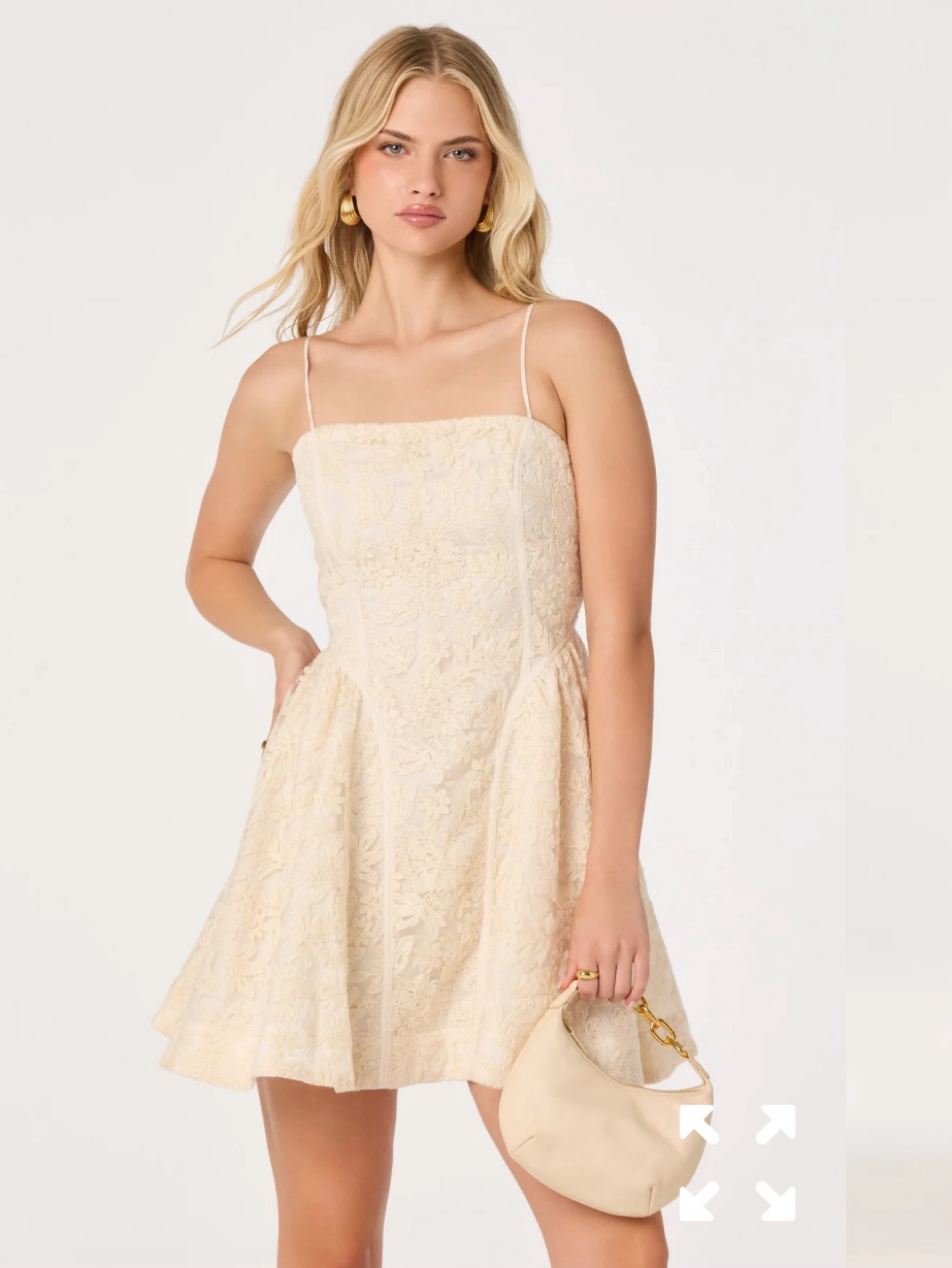 Lace mini dress