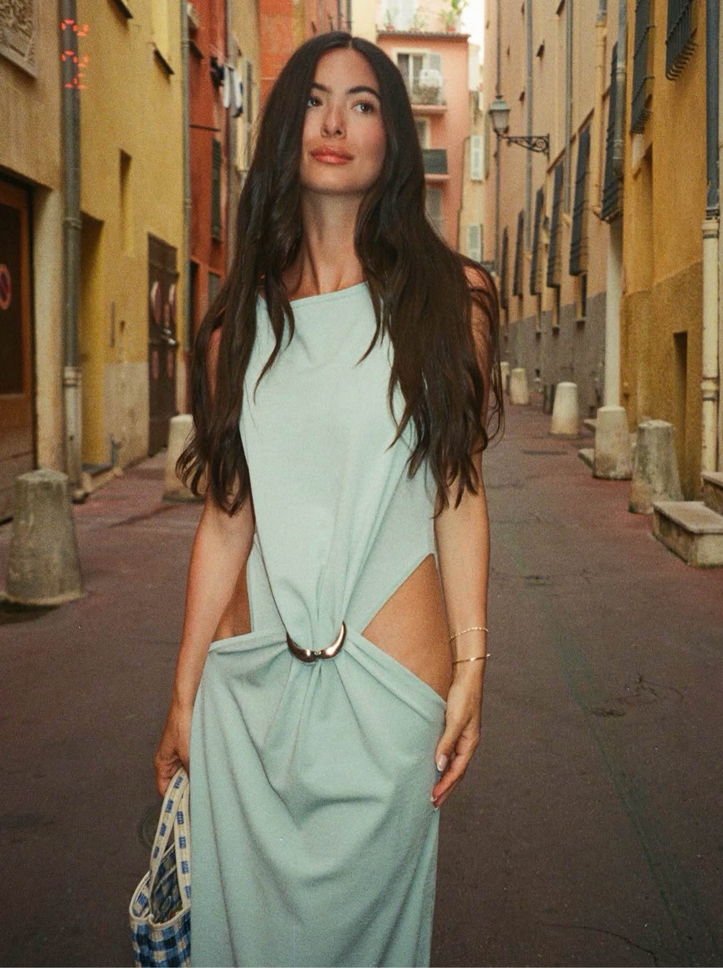 tie front cut out midi dress Bridget Cut-Out Black Pair it with nude Dress Up America Rainbow Color:Vintage Mauve inv-15