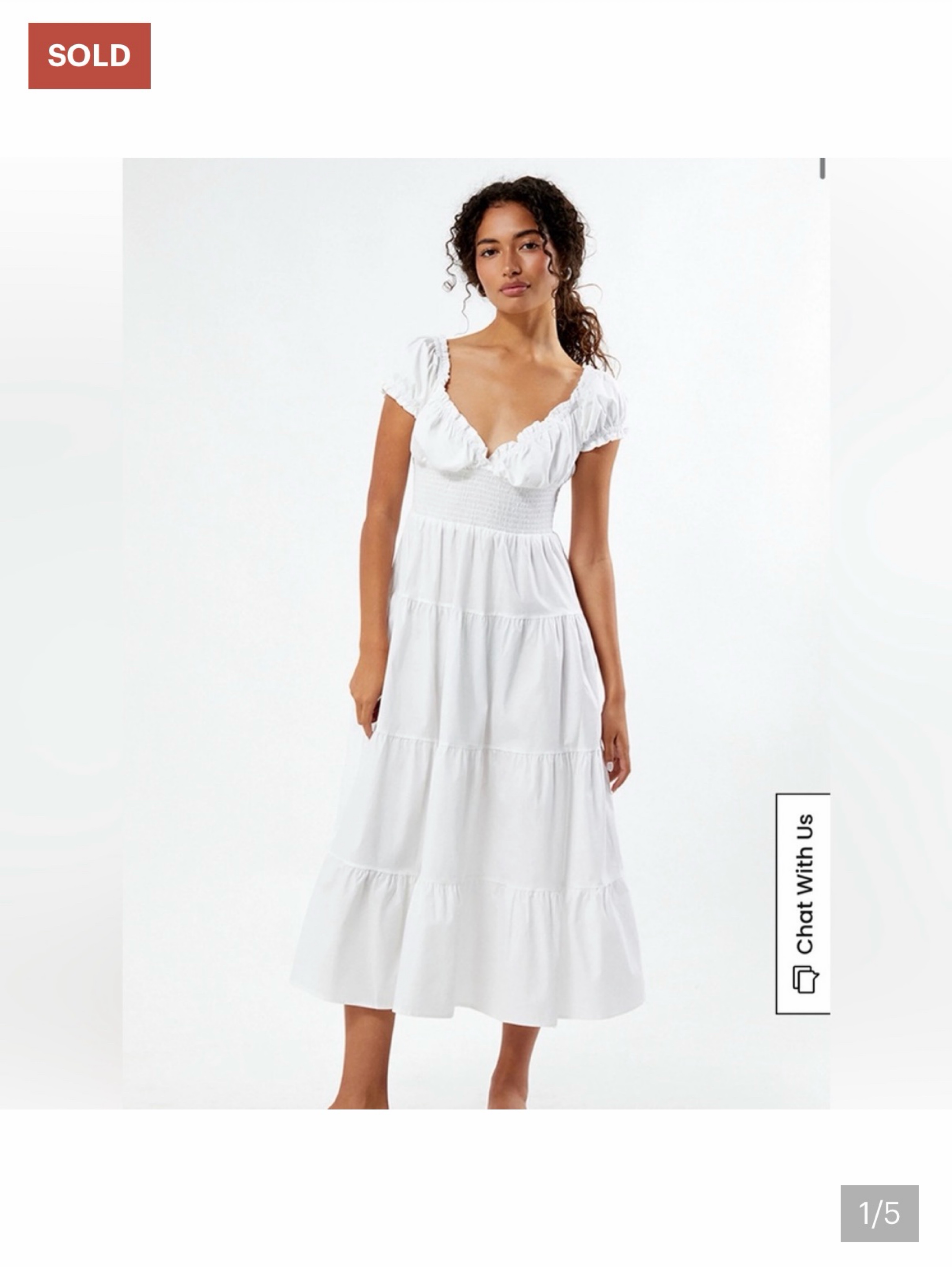 WeWoreWhat White Smocked Dress