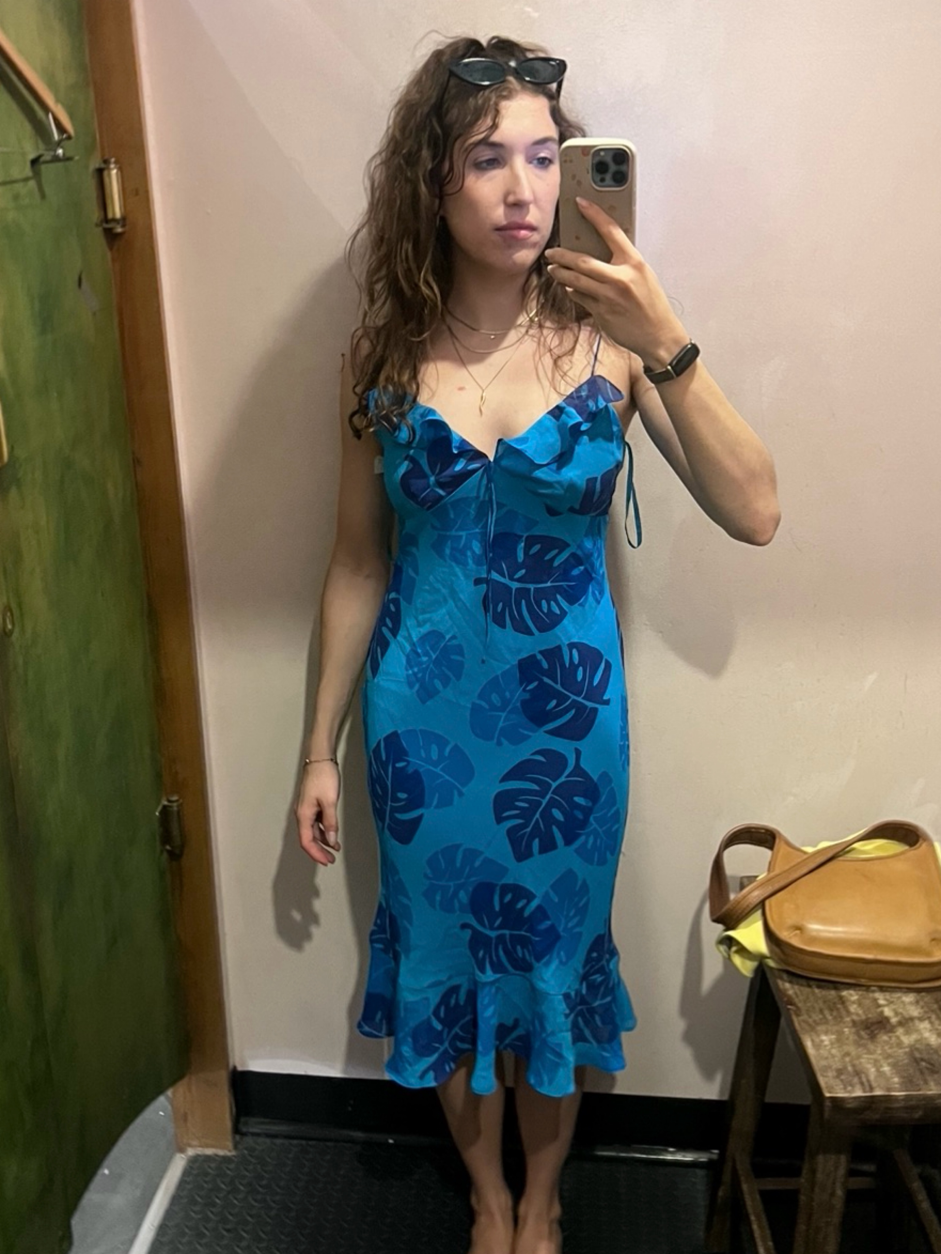express midi dress Express Bohemian Floral Print Midi Dress (Size Small)