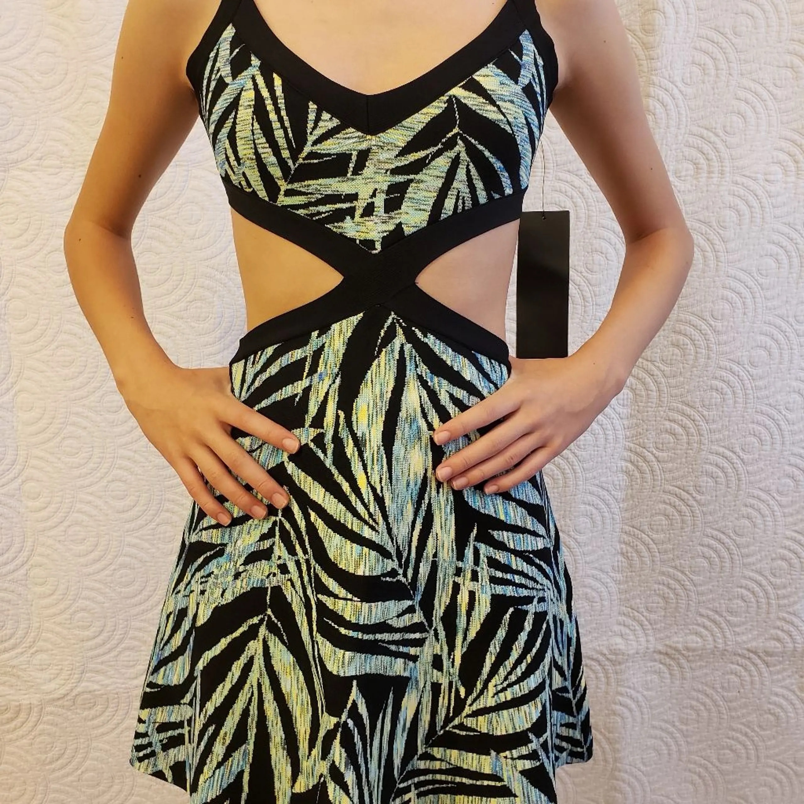 BCBG Maxazira Elyzabeth Cut Out Bandage Dress