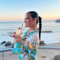 Multicolor Postcard Print Button-Up Shirt