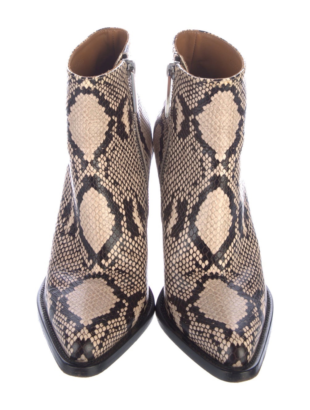 Chloé - Rylee Embossed Leather Snakeskin booties