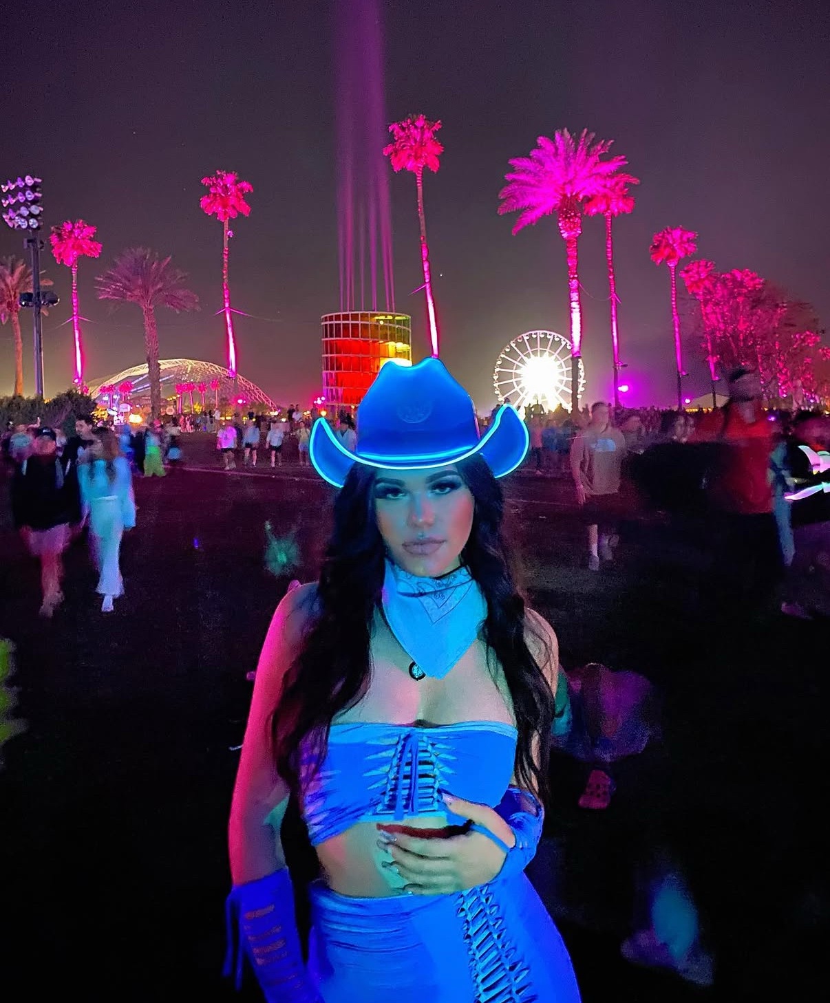 Neon Cowboys - Blue LED Neon Cowboys hat