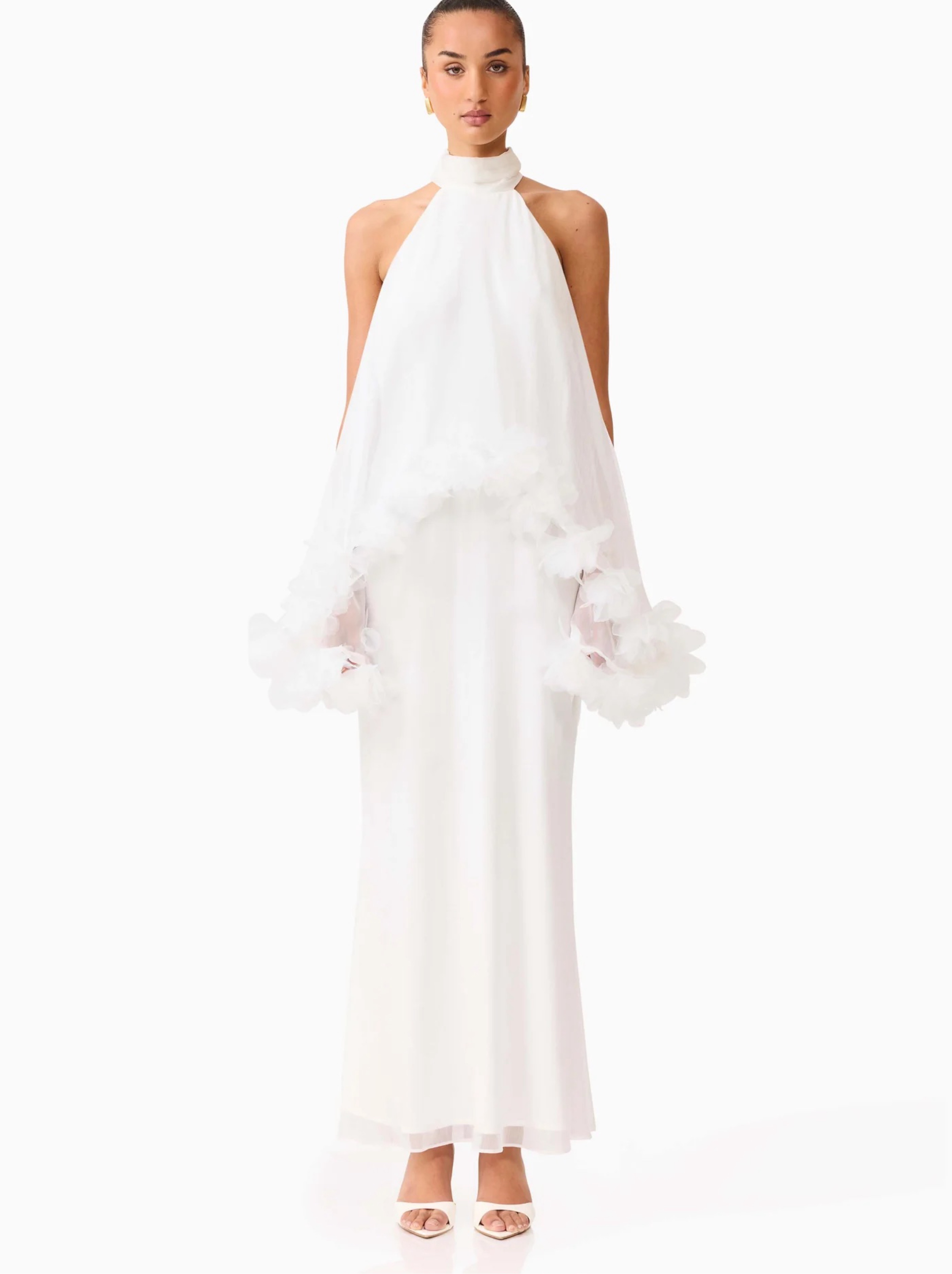 Poppy Cape Gown