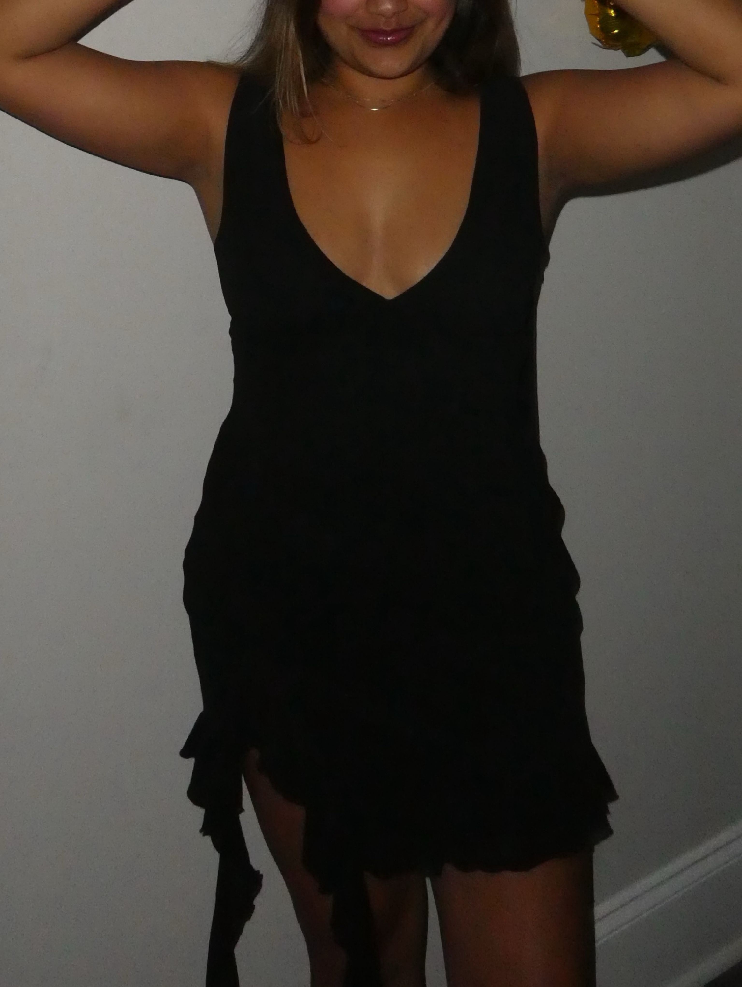 Black Sleeveless V-Neck Mini Dress by Princess Polly - Pickle