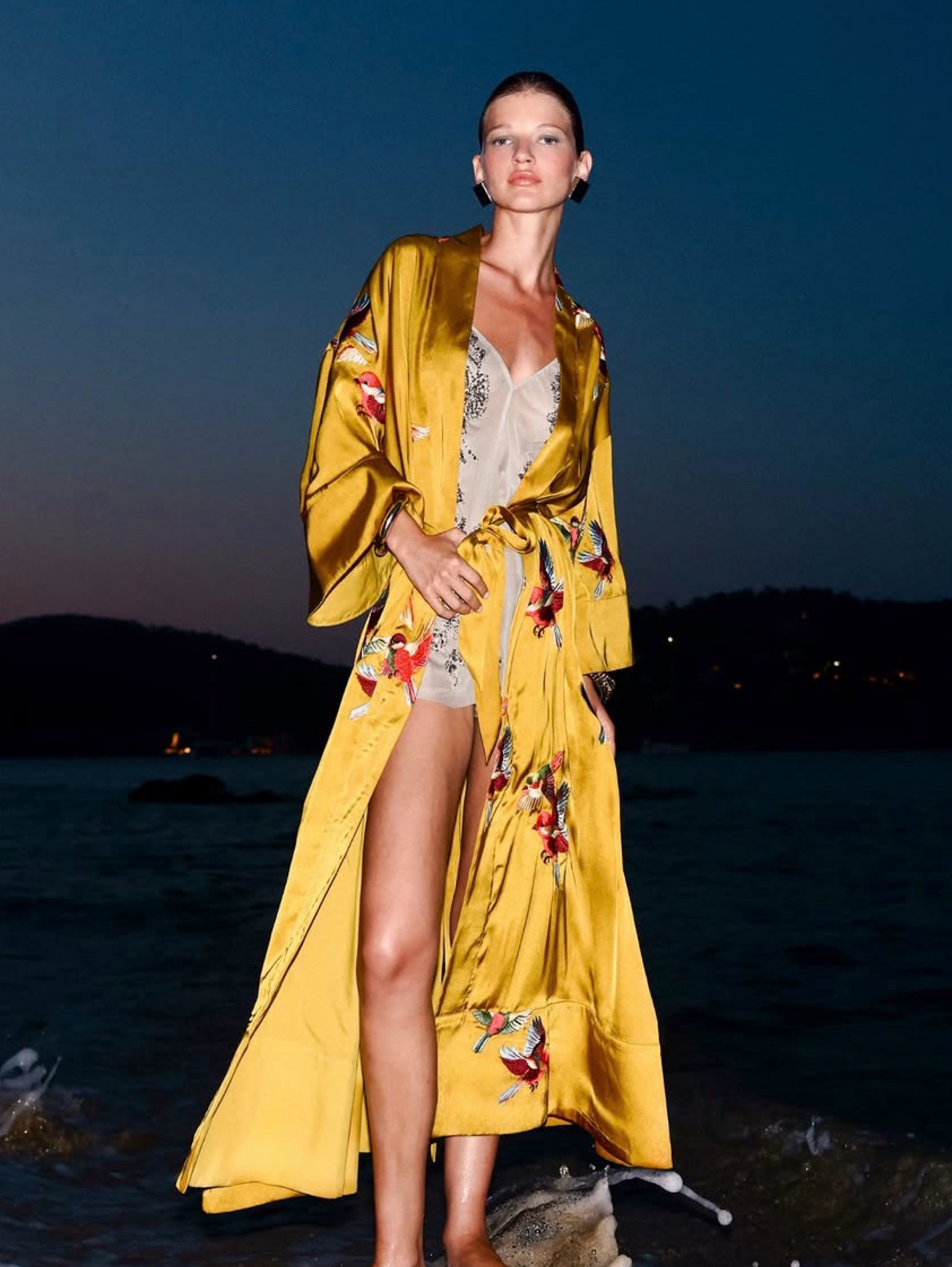 Carelli Elsa Kimono in Antique Gold