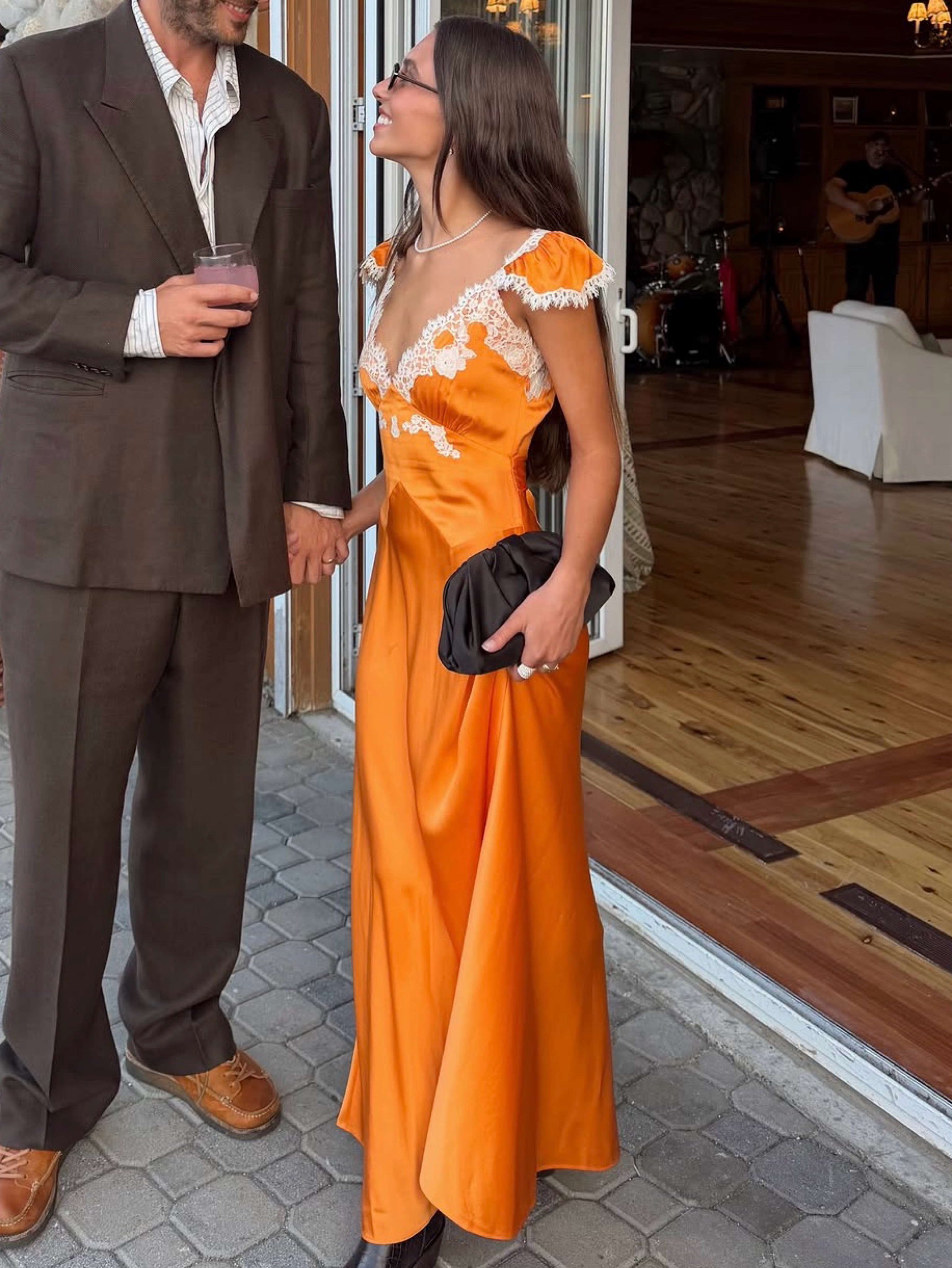 Doen Fiona Dress in Tangerine