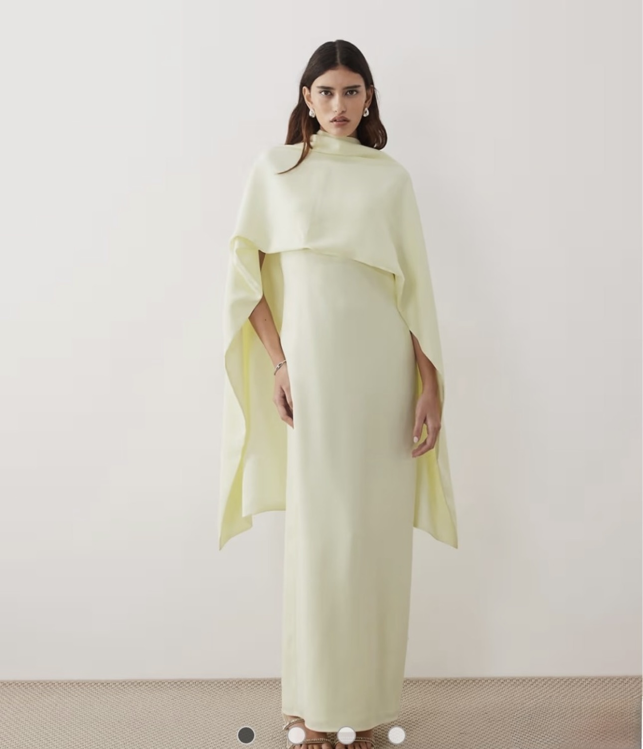 arrange maxi dress ARRANGE Structured Waisted Maxi Dress With Contrast Pleated Skirt in Purple