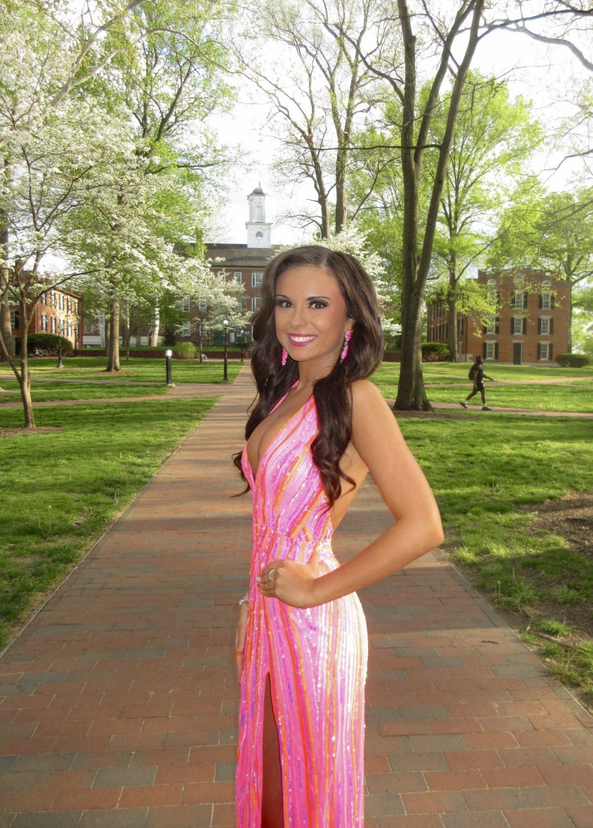 silk pink dress Tea-Length Wedding-Guest Slip Dress