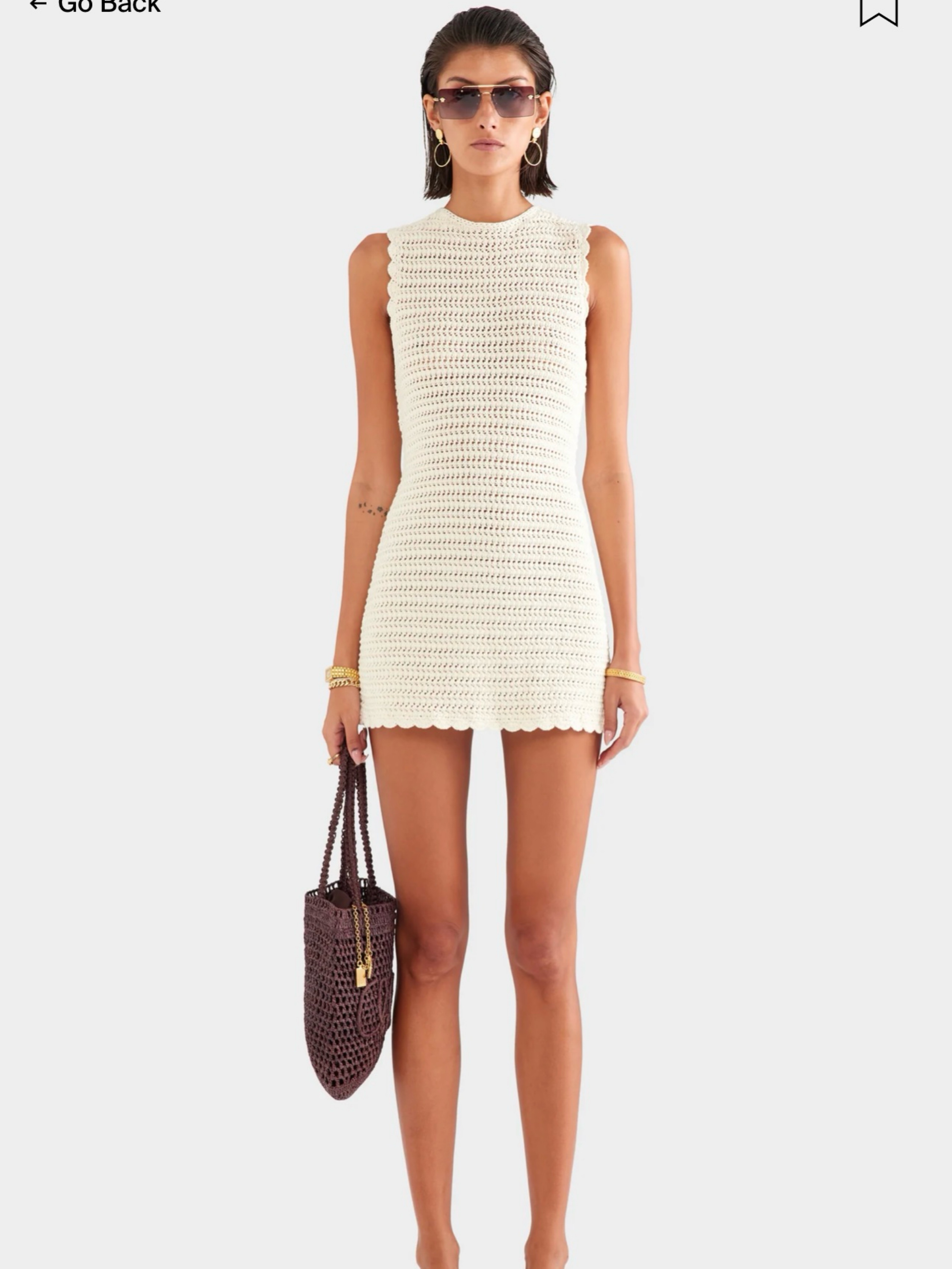 Venroy Crochet Mini Dress by Venroy - Pickle