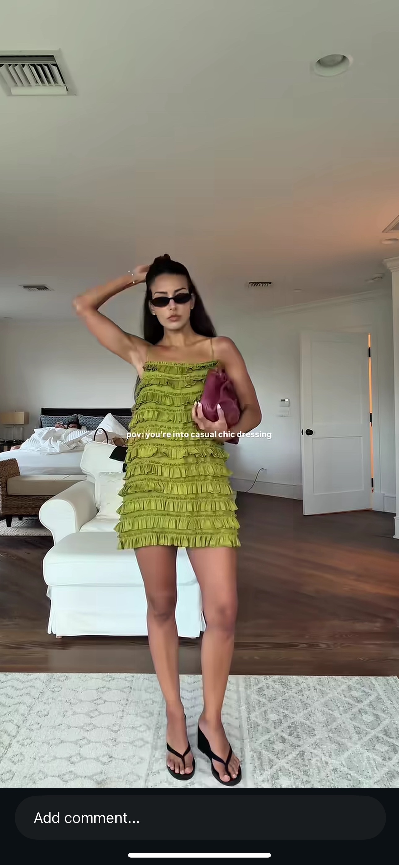 sezane green sequin dress Romaine Dress