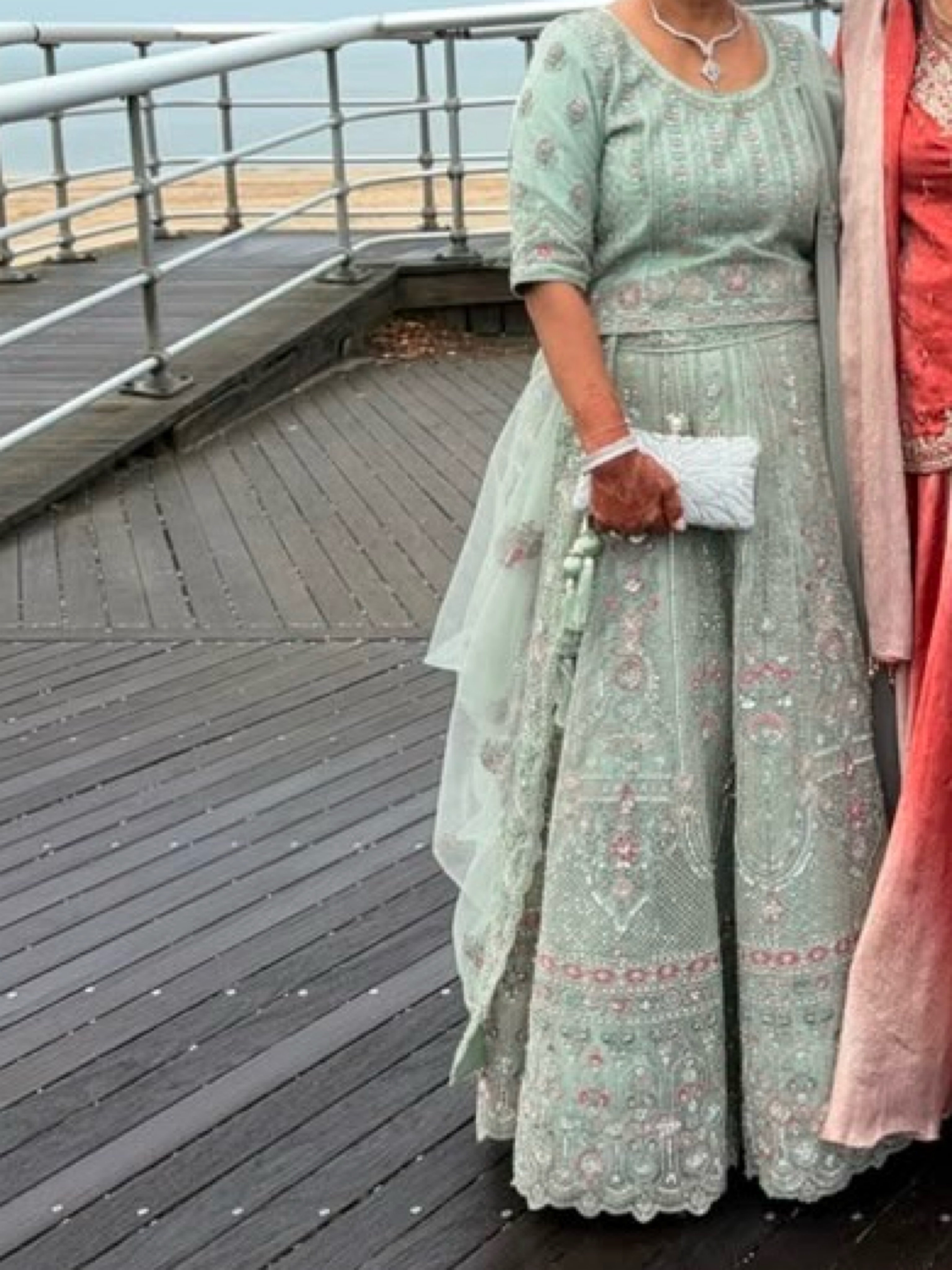 Green lehnga