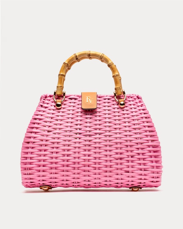 Frances Valentine Rooster Wicker Bag