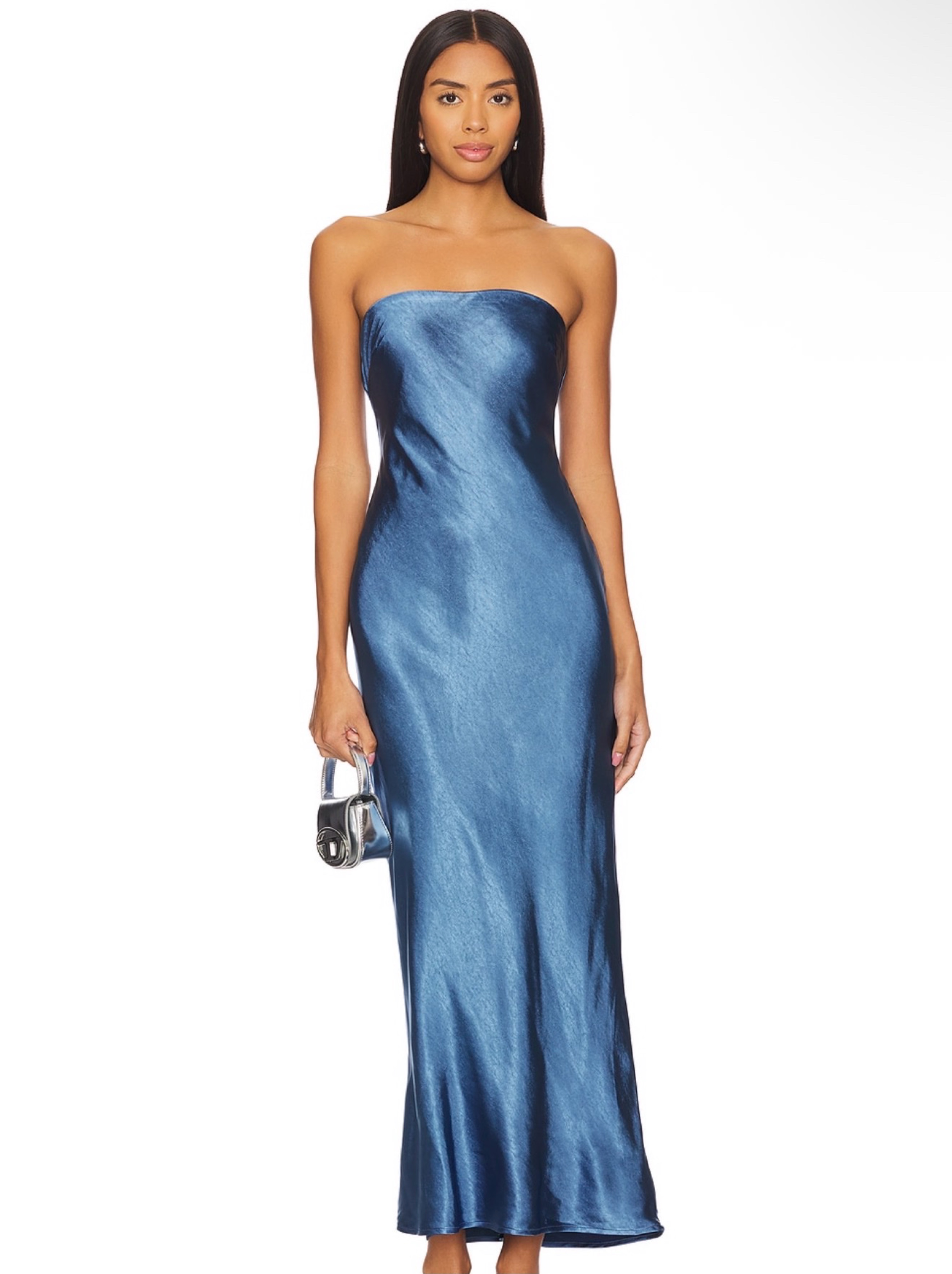 revolve blue maxi dress Michael Costello VESTIDO ARIELLA en Baby Blue Long Maxi Dresses |