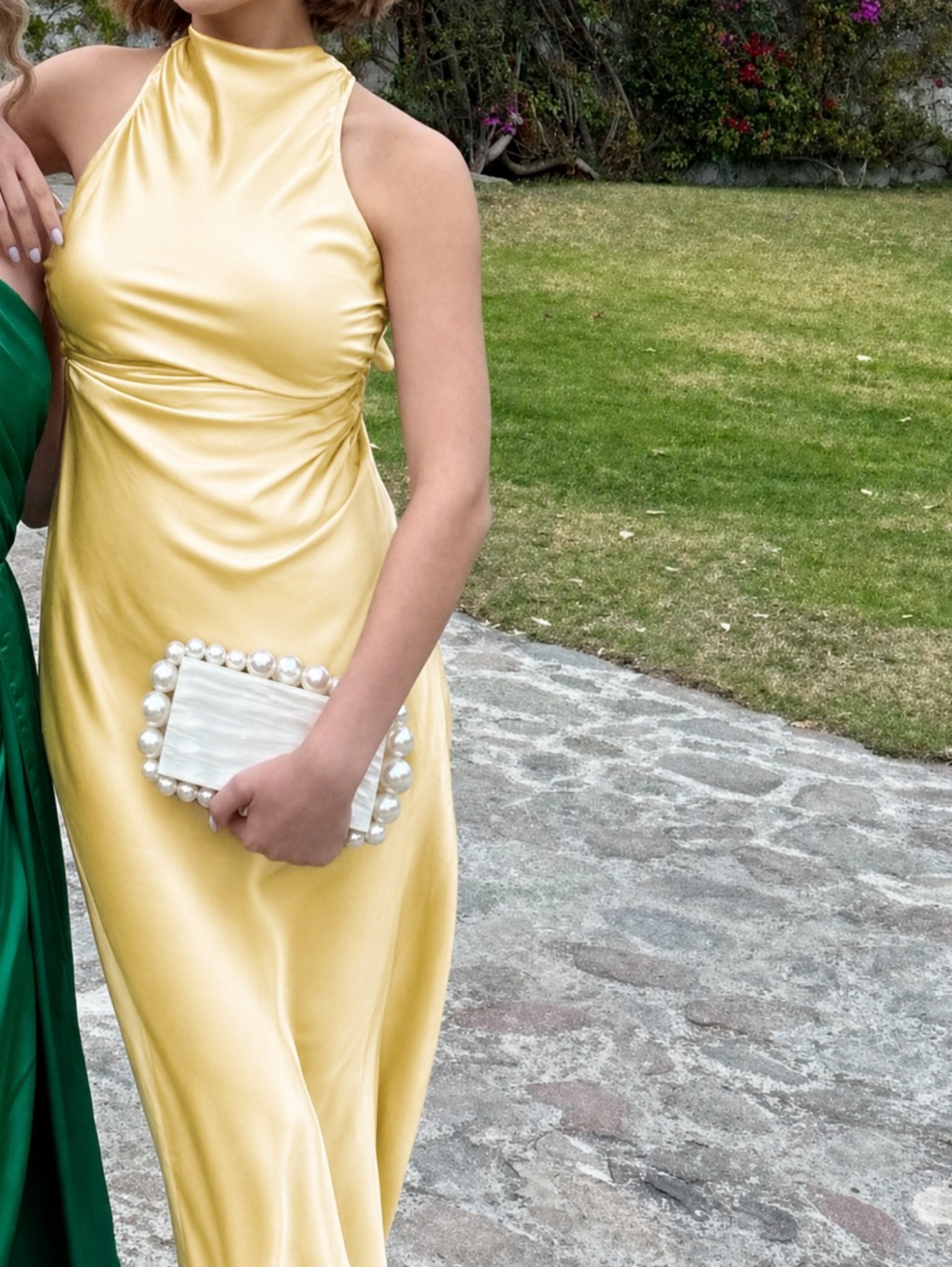 Reformation Butter Yellow Silk midi Dress wedding guest cocktail semi formal  by Reformation - Pickle