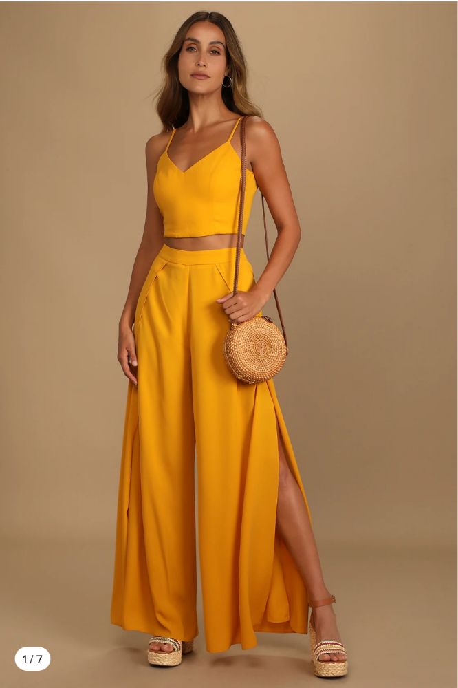 Yellow Two Piece Set