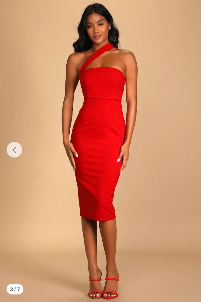 Red Midi Dress